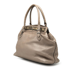 Fendi Large Leather Selleria Villa Borghese Tote
