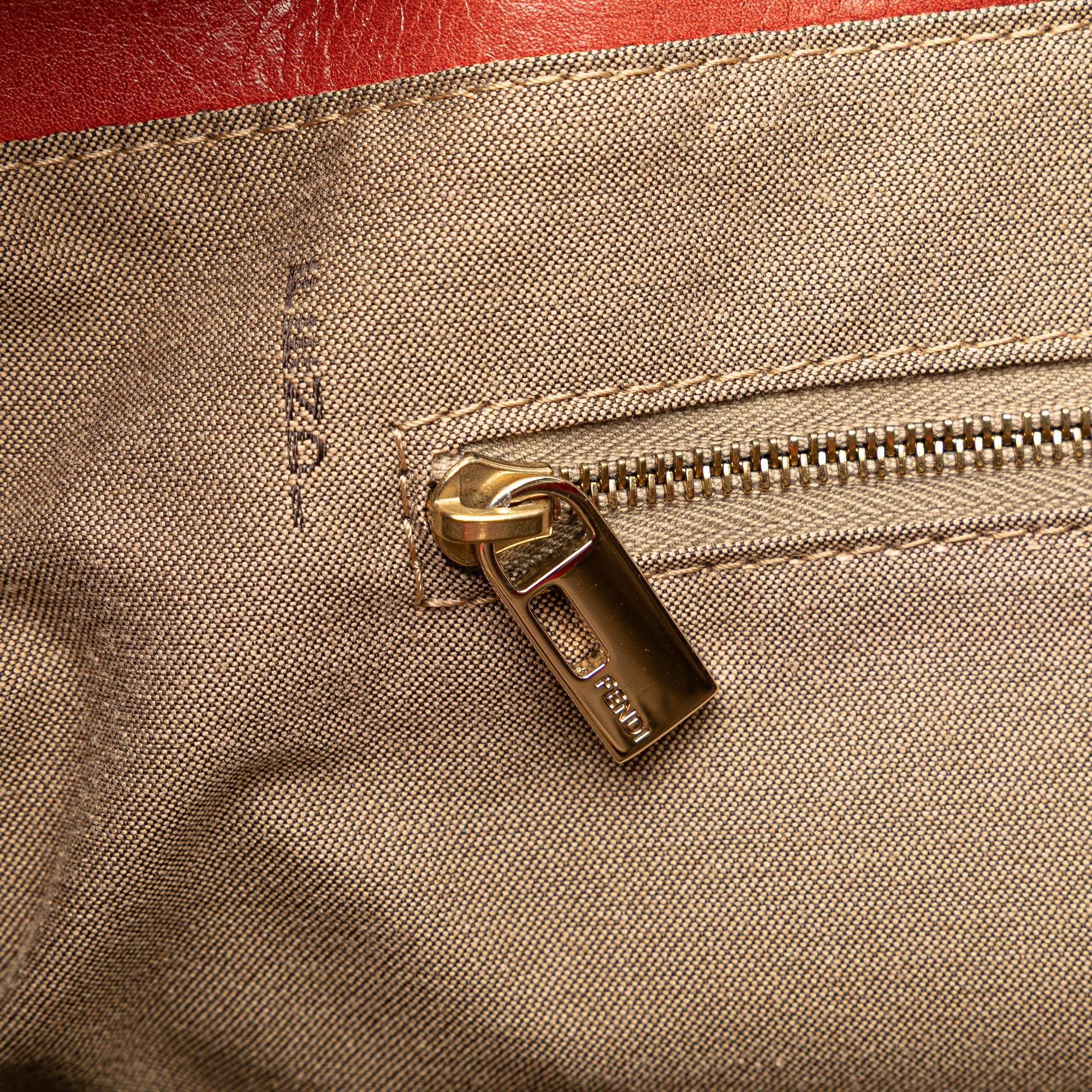 Fendi Large Leather Twins Tote