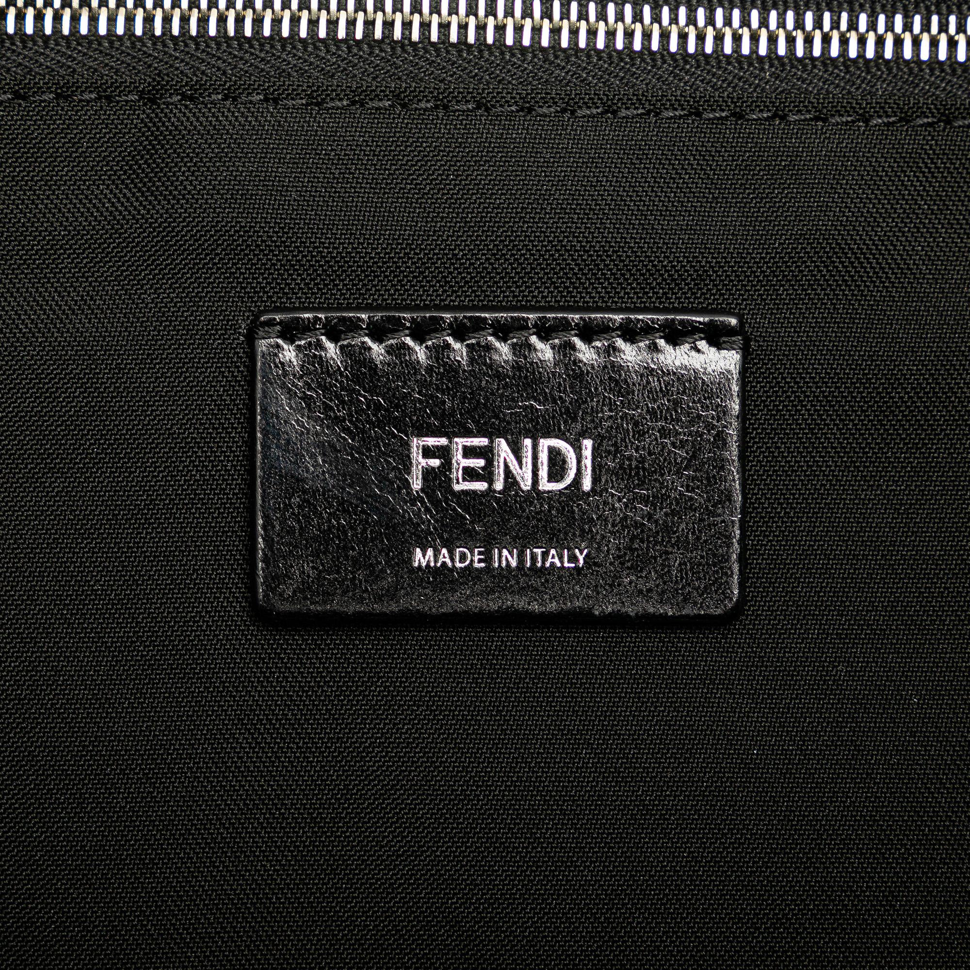 Fendi Large Nylon Fendi Faces Tote