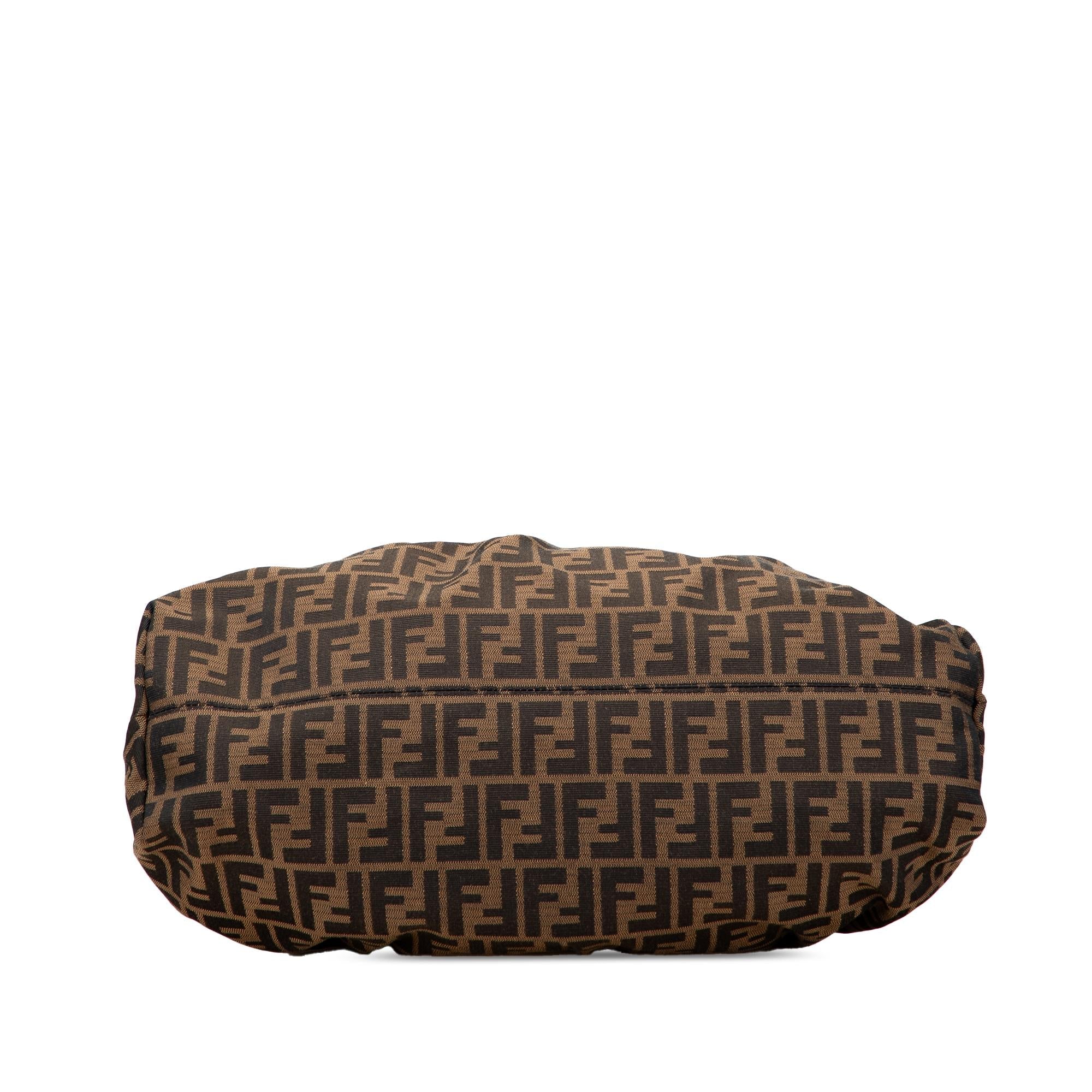 Fendi Large Zucca Canvas Chef Shoulder Bag