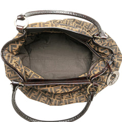 Fendi Large Zucca Canvas Chef Shoulder Bag
