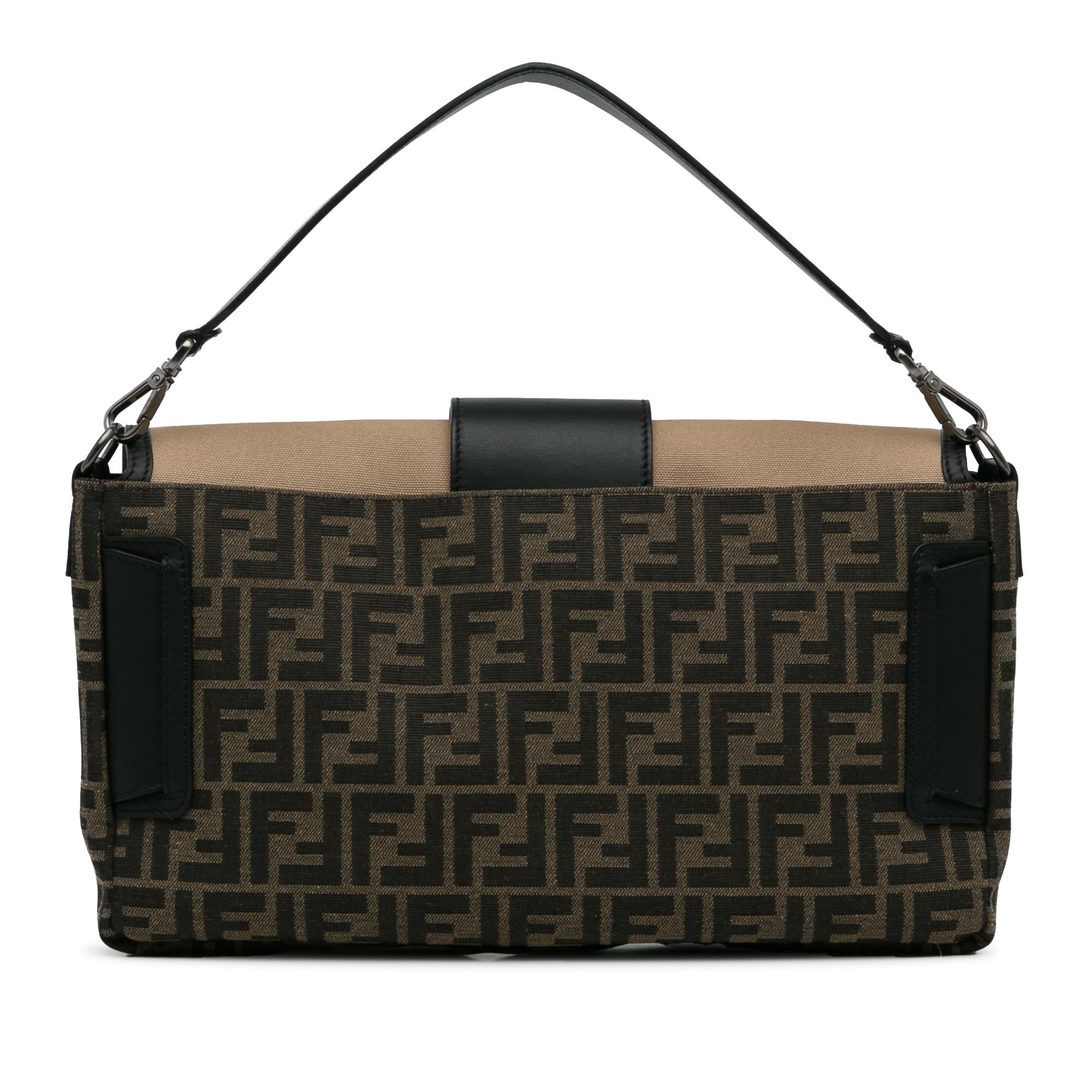 Fendi Large Zucca Canvas Convertible Belt Baguette