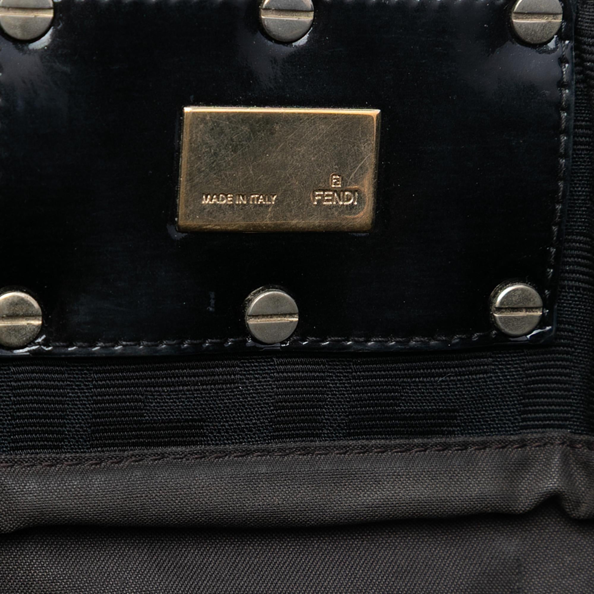 Fendi Large Zucca Canvas Mia Tote