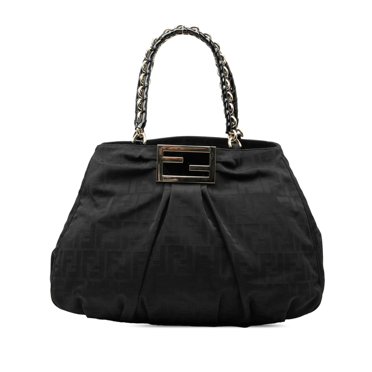 Fendi Large Zucca Canvas Mia Tote