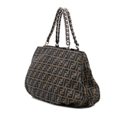 Fendi Large Zucca Canvas Mia Tote