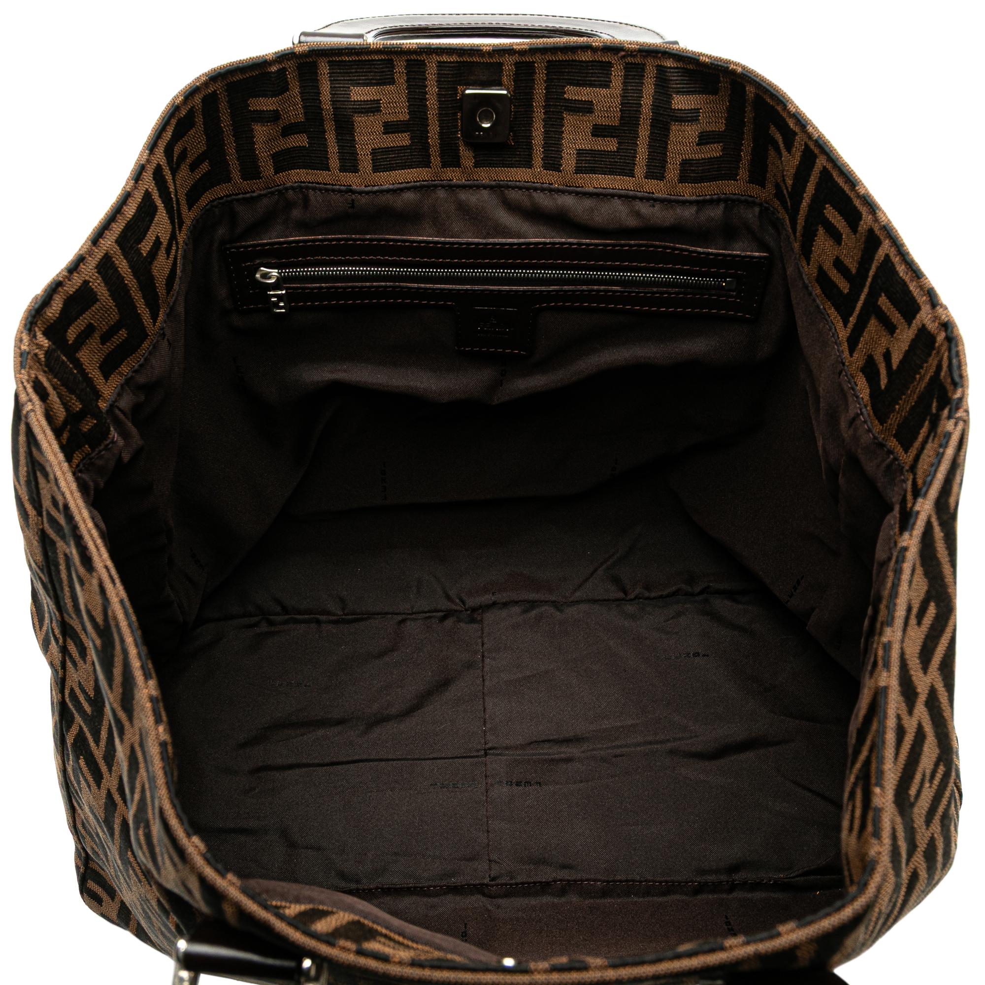 Fendi Large Zucca Canvas Twins Tote