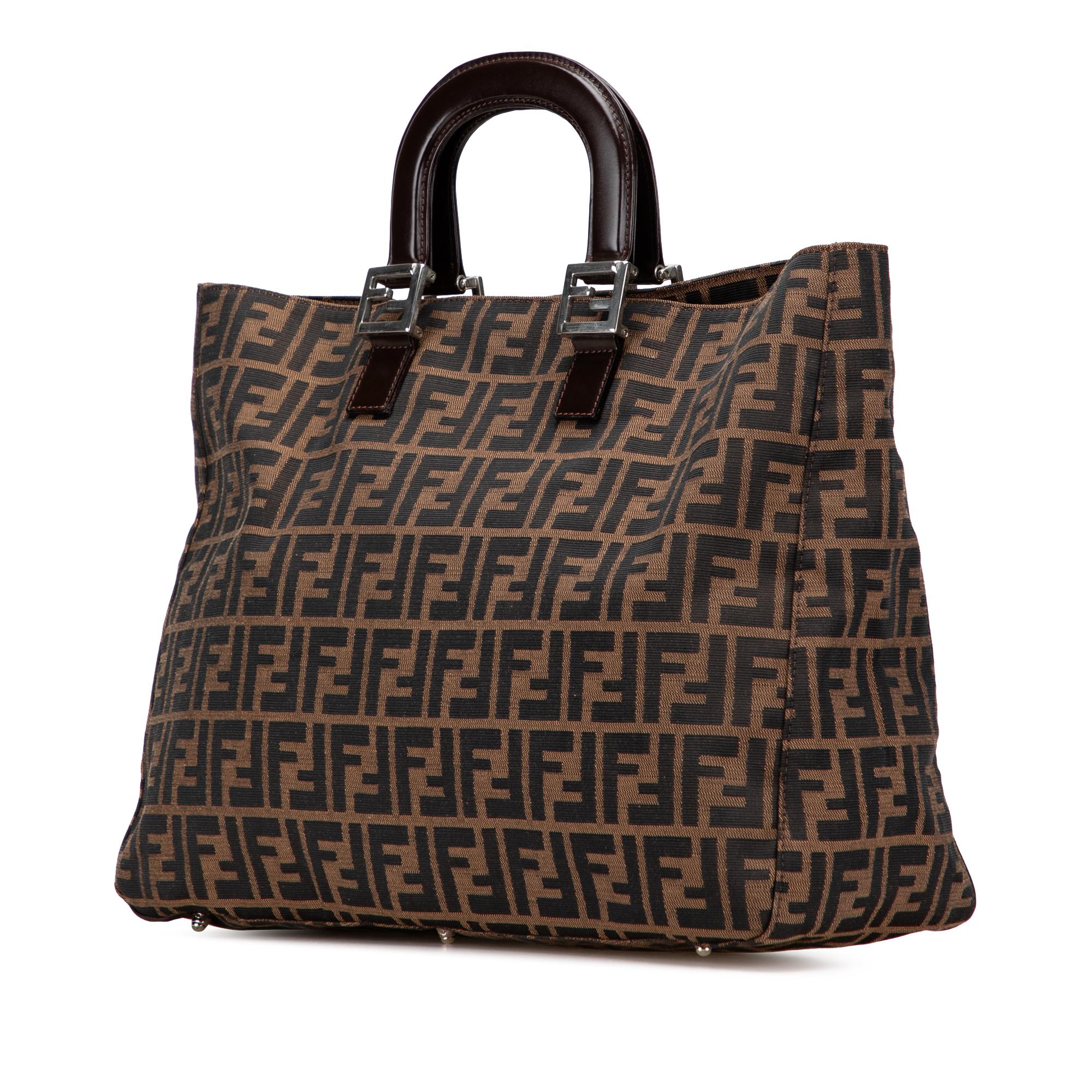 Fendi Large Zucca Canvas Twins Tote