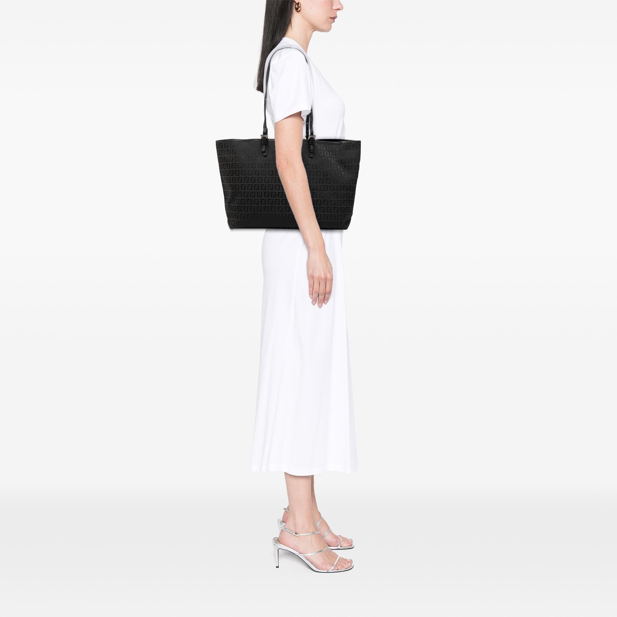 Fendi Large Zucchino Canvas Tote