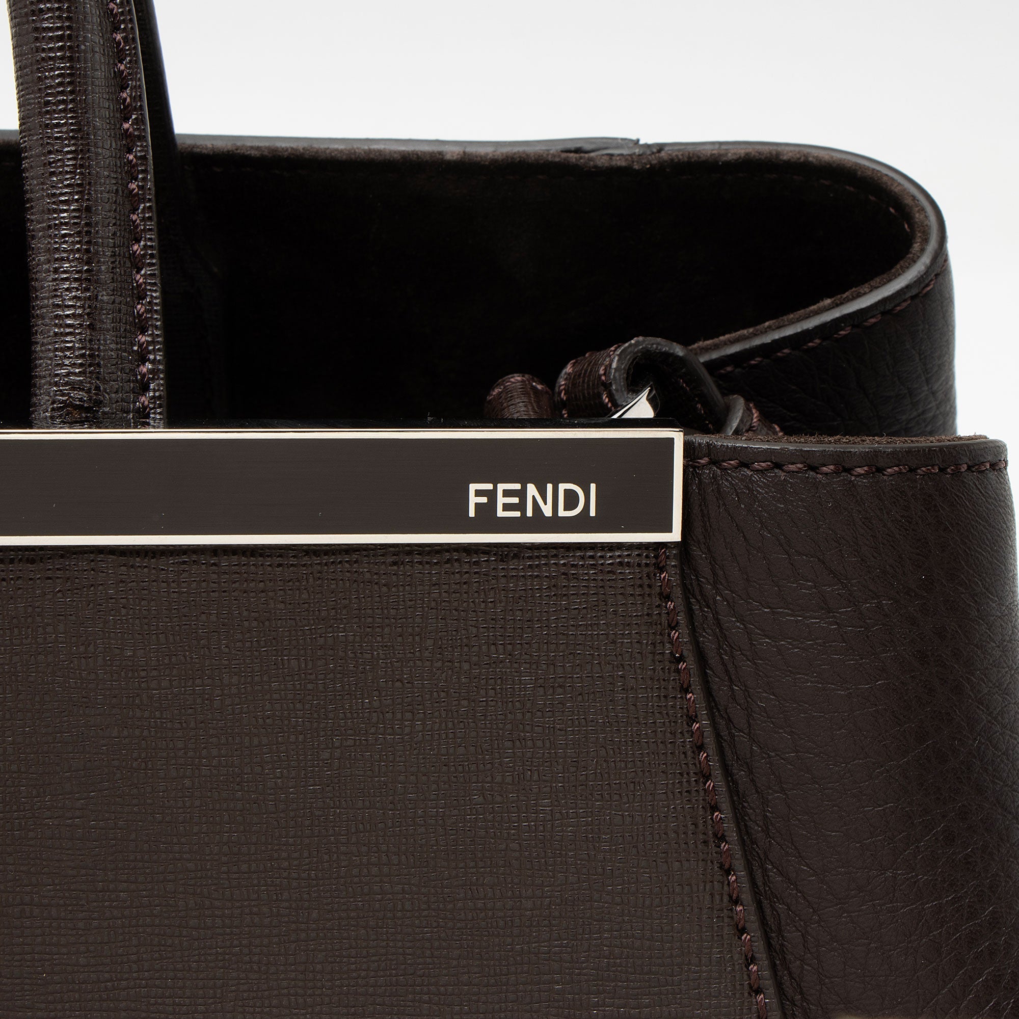 Fendi Leather 2Jours Medium Tote