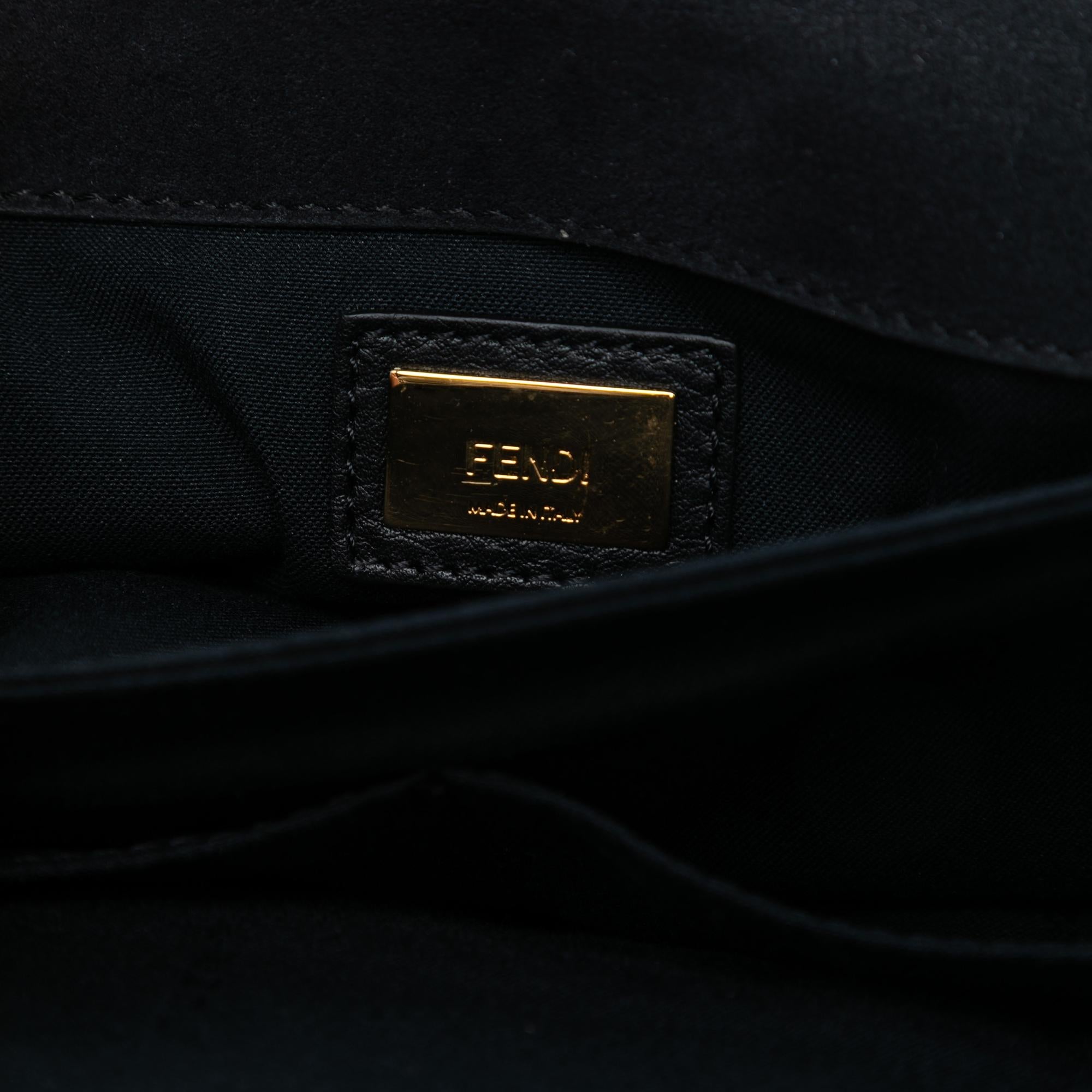Fendi Leather 3Baguette Shoulder Bag