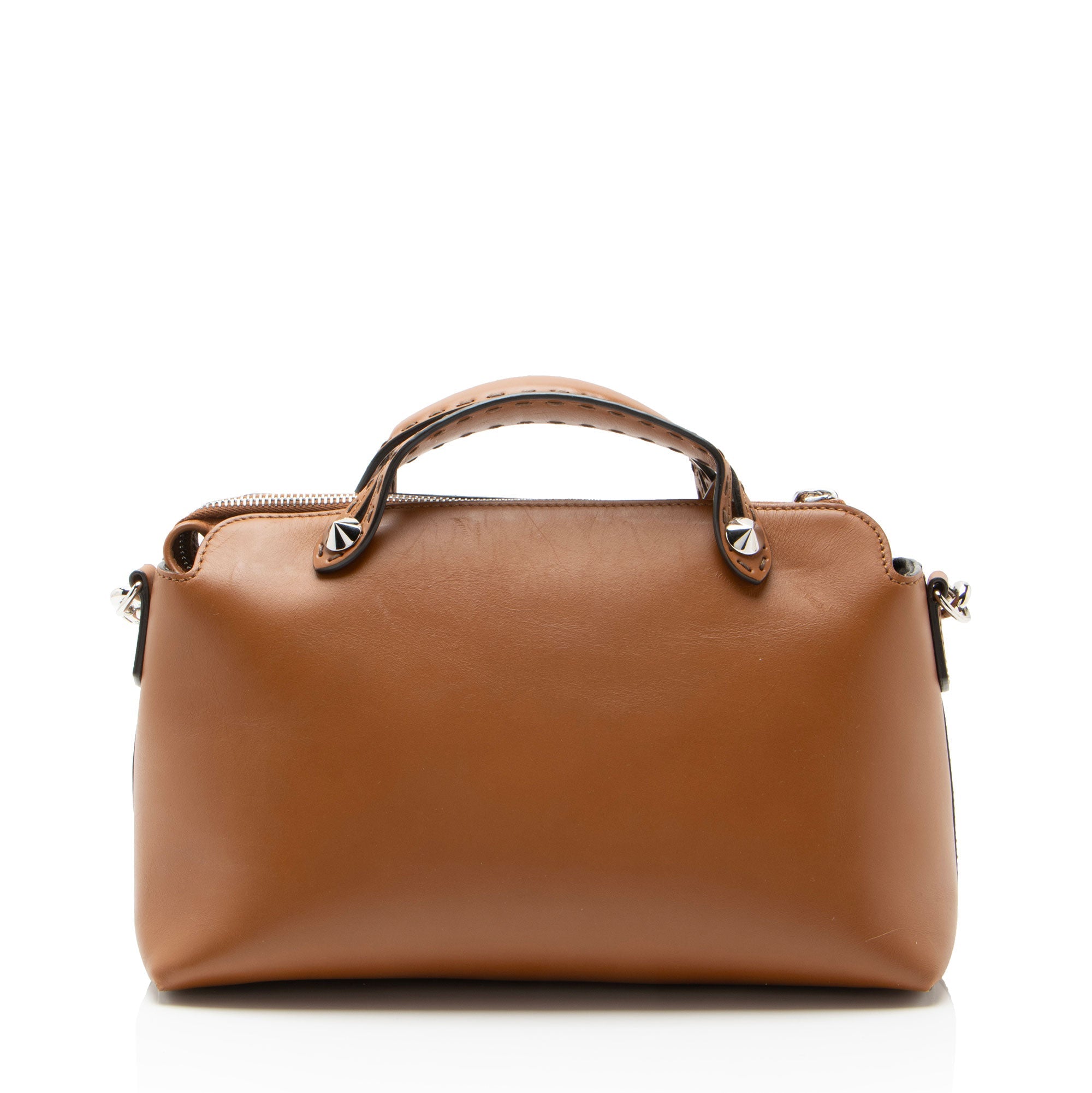 Fendi Leather Logo By The Way Boston Bag