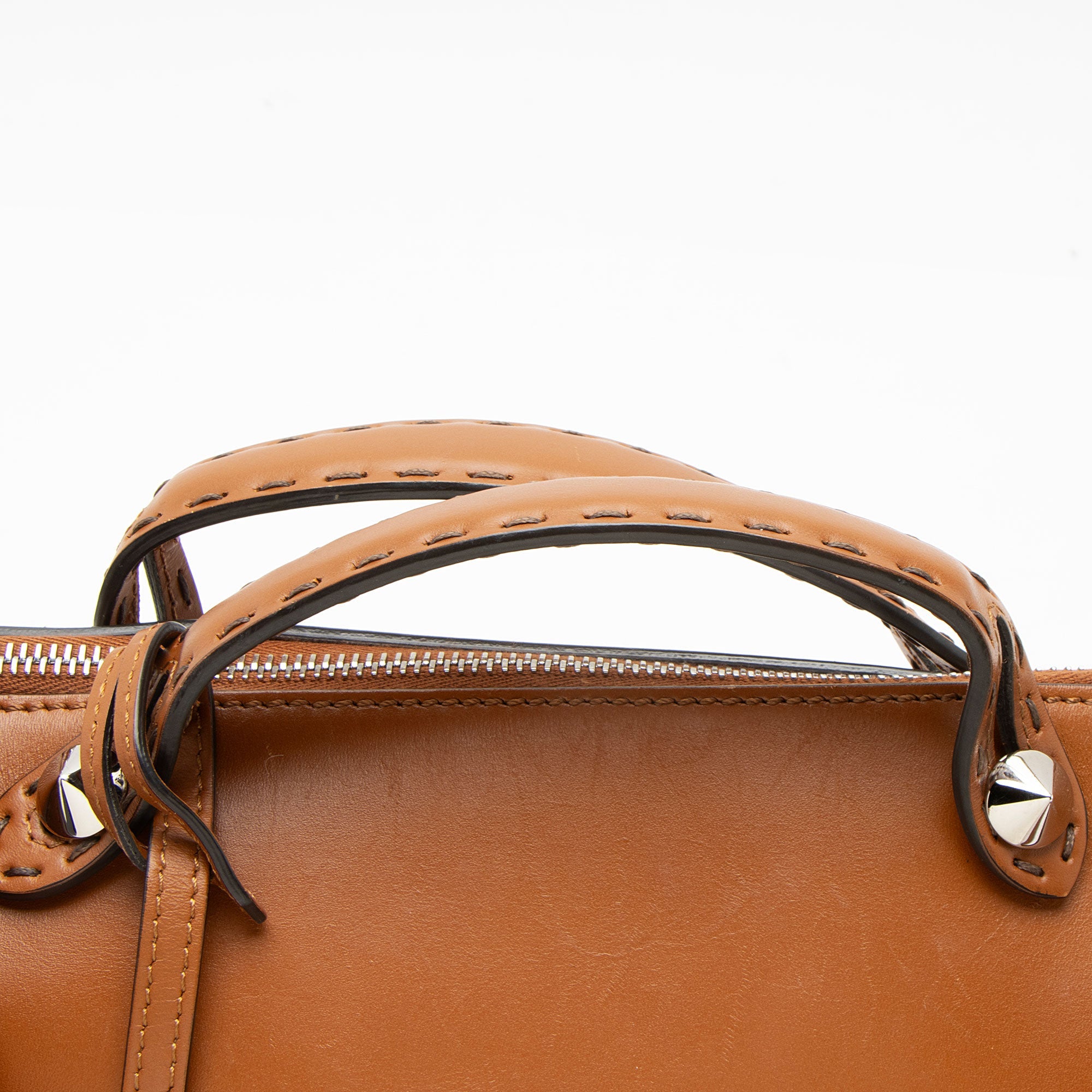 Fendi Leather Logo By The Way Boston Bag