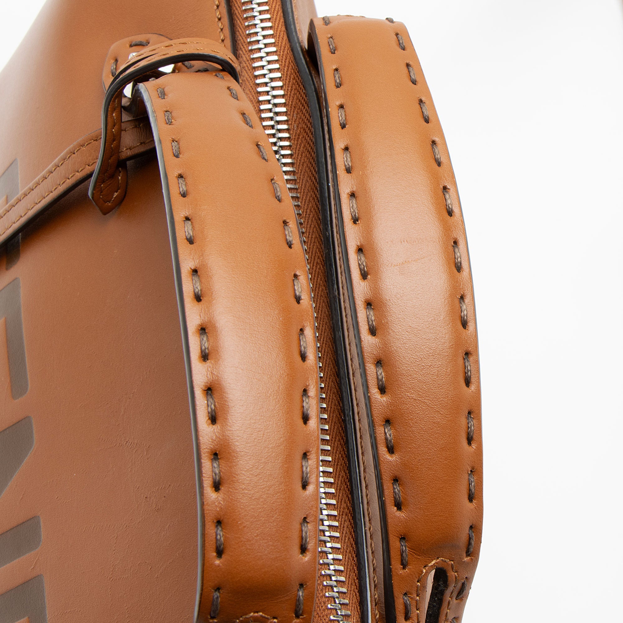 Fendi Leather Logo By The Way Boston Bag