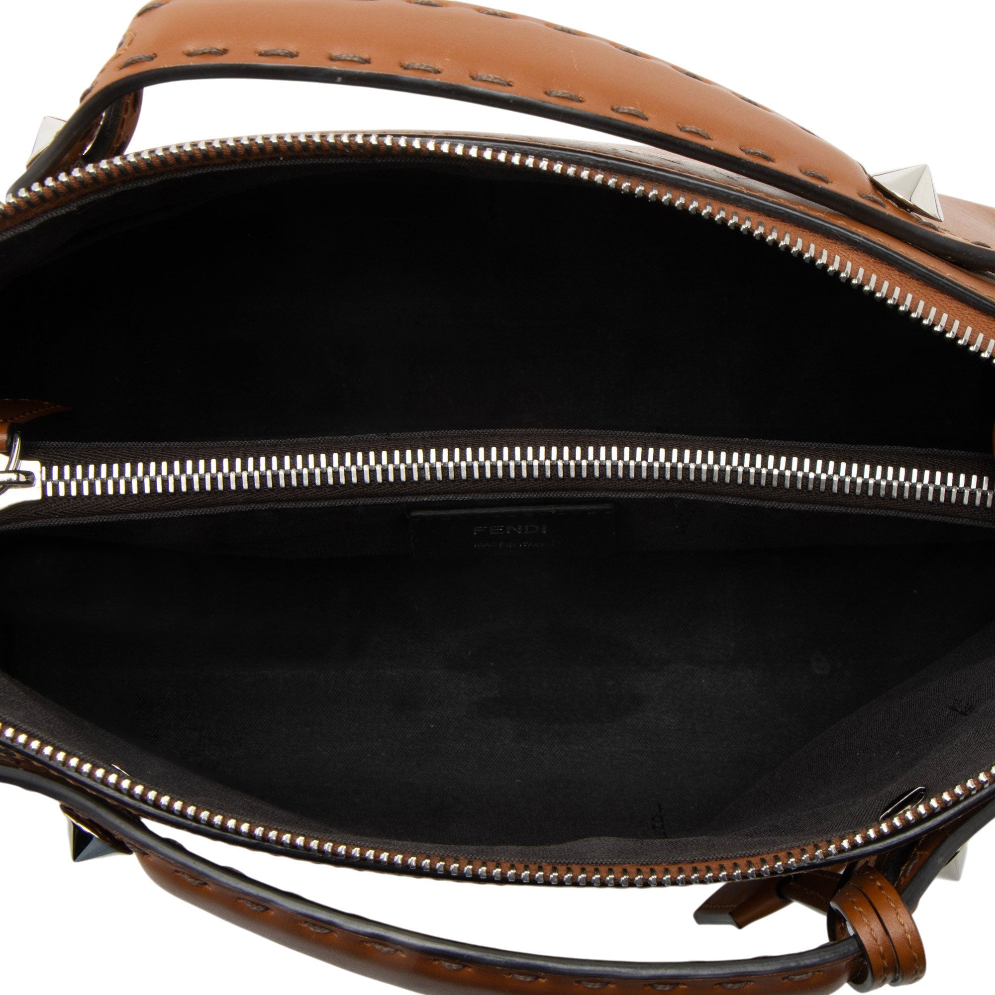 Fendi Leather Logo By The Way Boston Bag