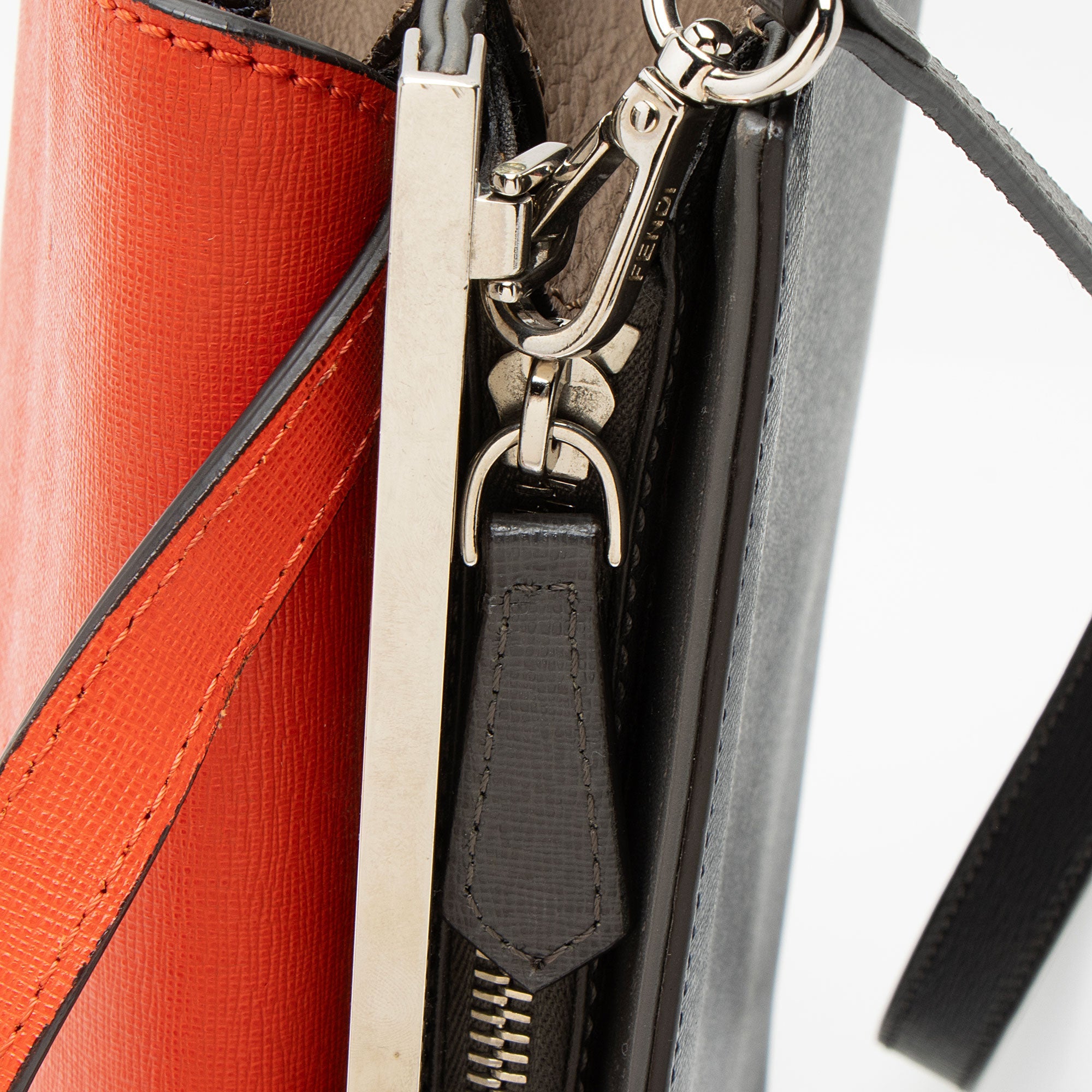 Fendi Leather Demi Jour Small Tote