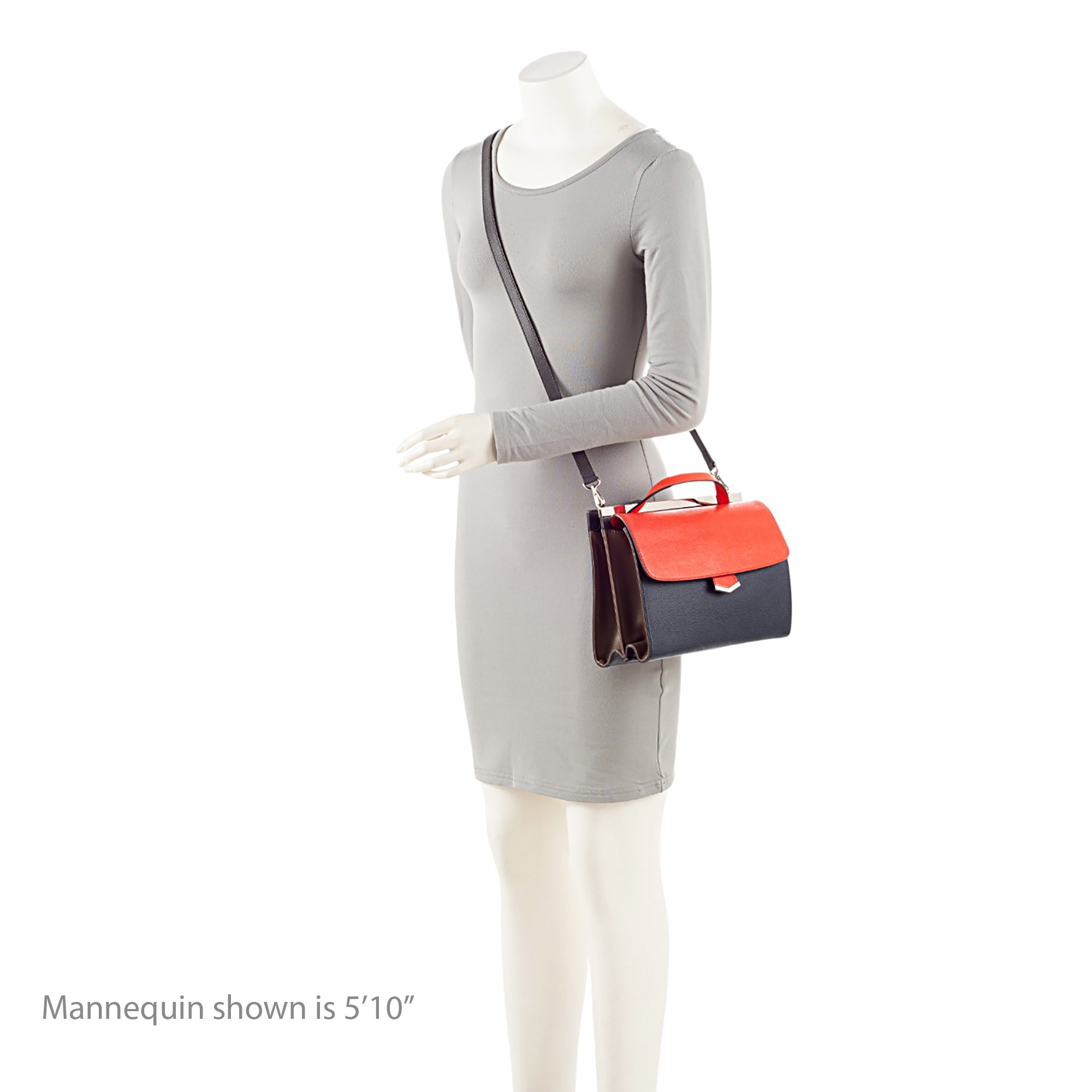Fendi Leather Demi Jour Small Tote