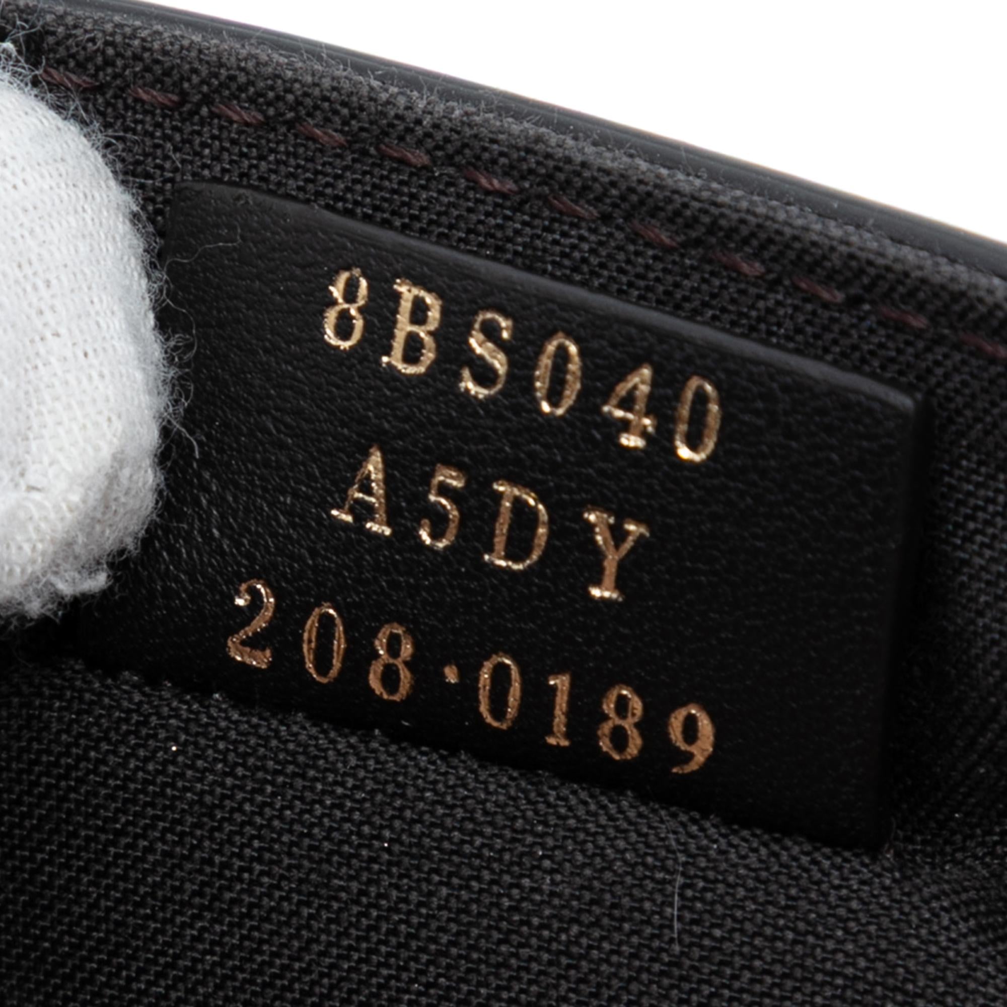 Fendi Leather Duo Baguette Crossbody