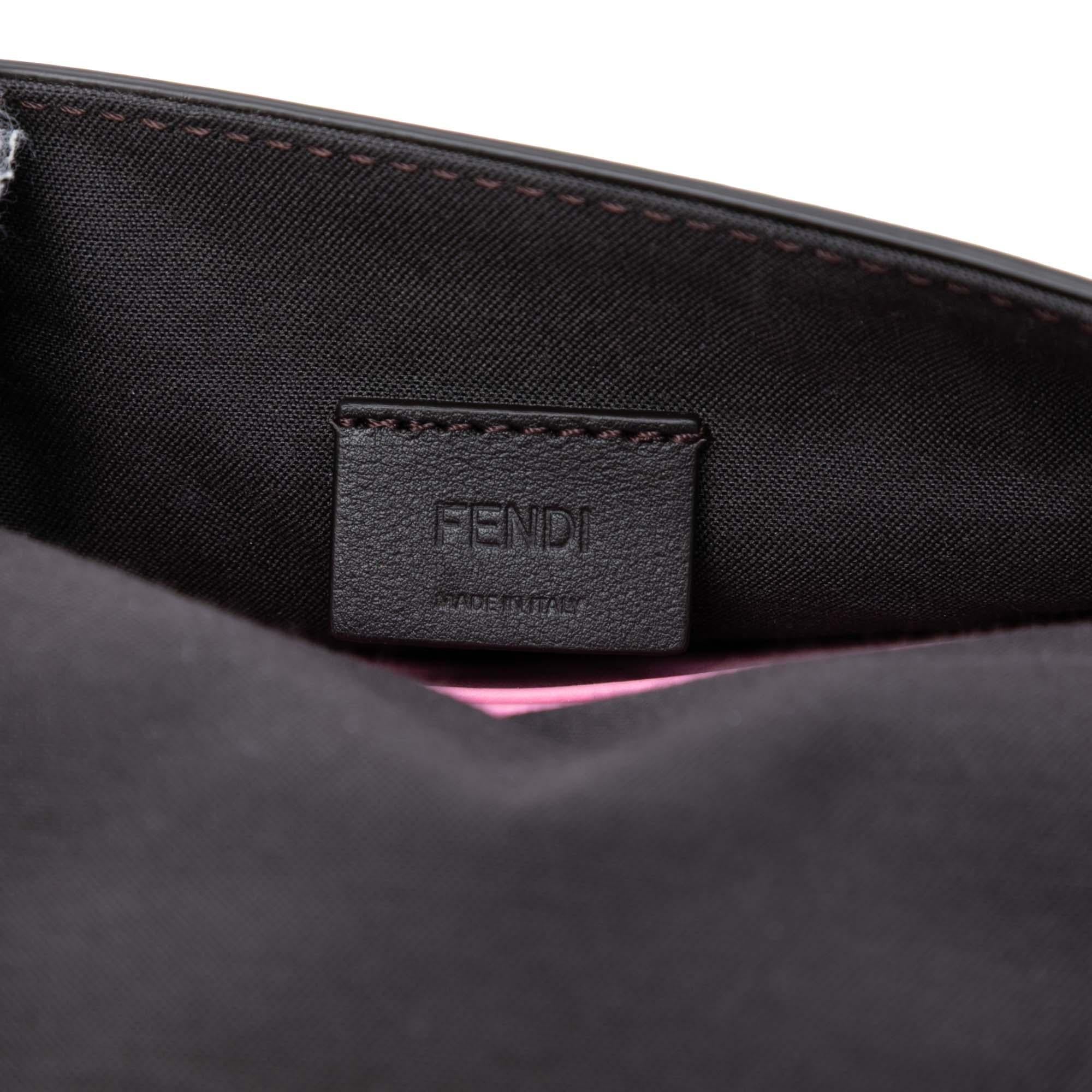 Fendi Leather Duo Baguette Crossbody