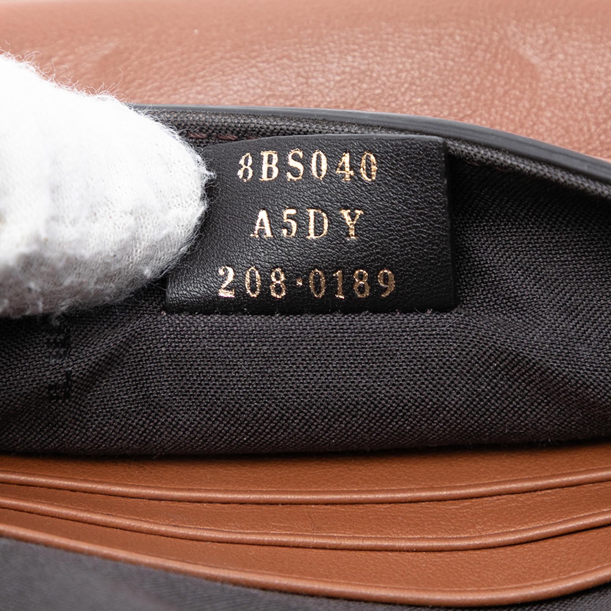 Fendi Leather Duo Baguette Crossbody