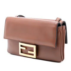 Fendi Leather Duo Baguette Crossbody
