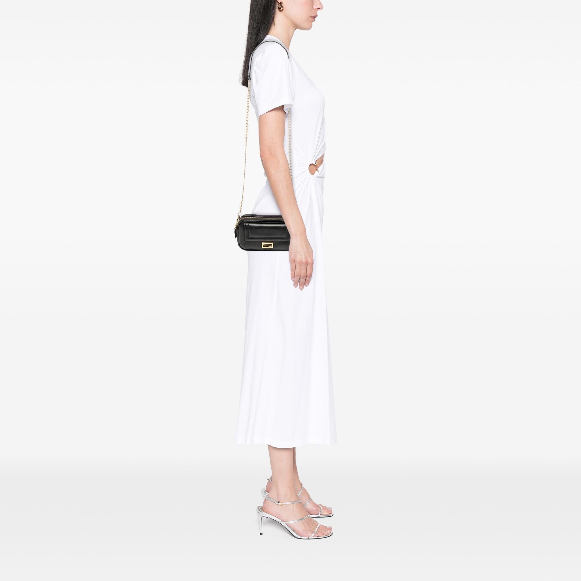 Fendi Leather Easy 2 Baguette Crossbody