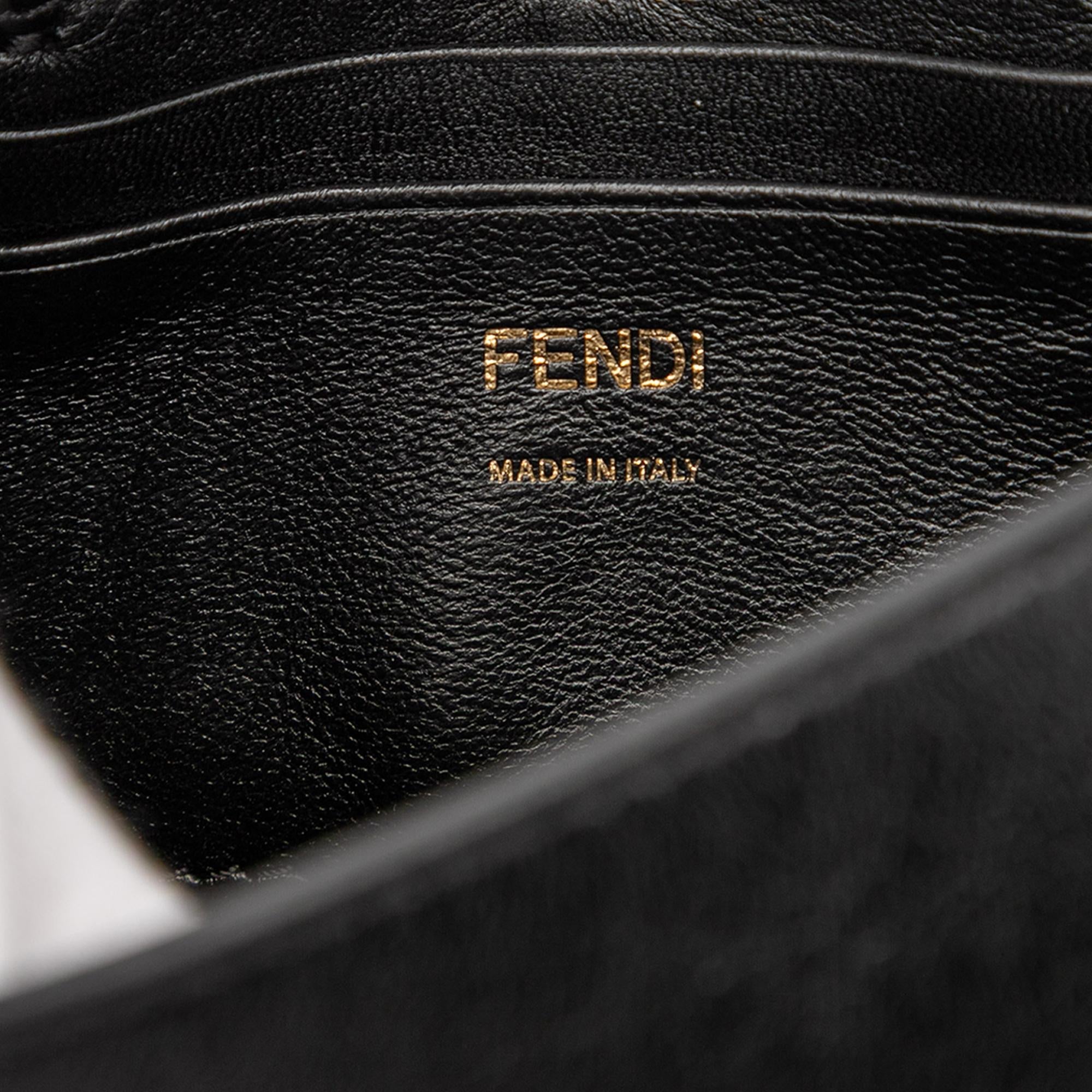 Fendi Leather FF Logo Baguette Belt Bag