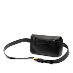 Fendi Leather FF Logo Baguette Belt Bag