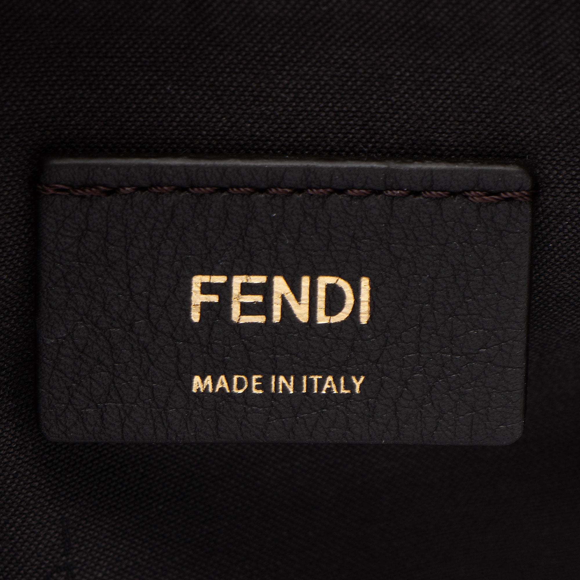 Fendi Leather Fendigraphy Small Hobo