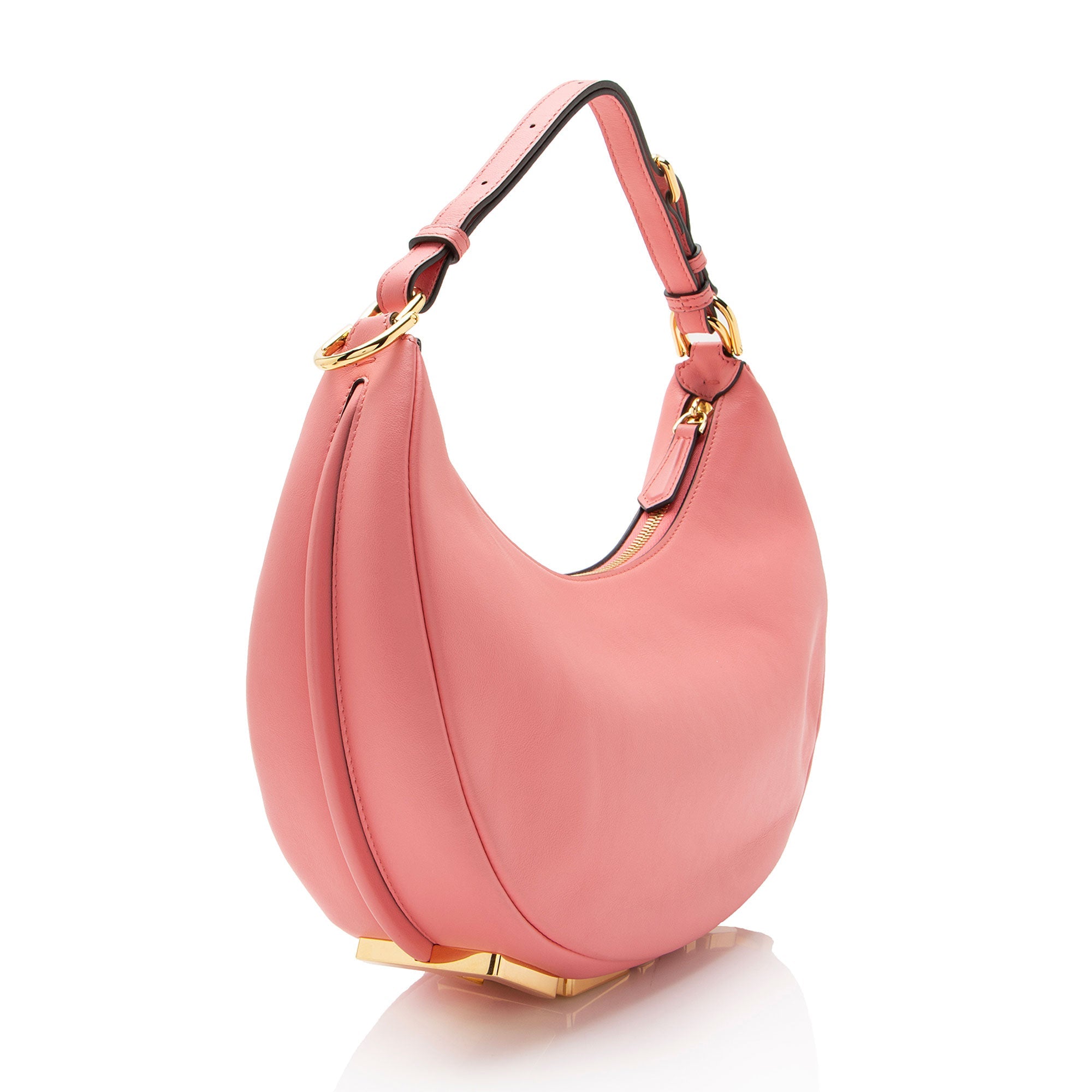 Fendi Leather Fendigraphy Small Hobo