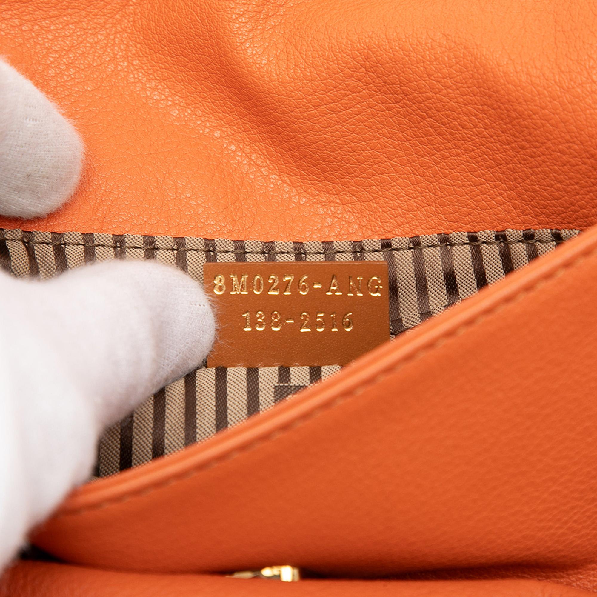 Fendi Leather Fendista Pochette Crossbody