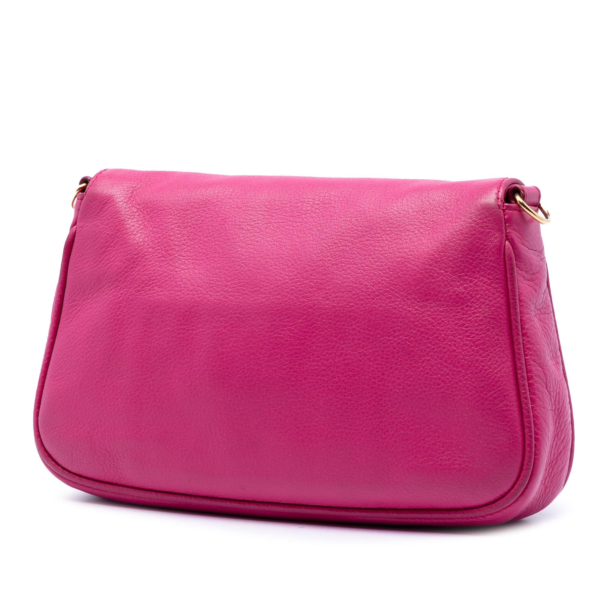 Fendi Leather Fendista Pochette Crossbody