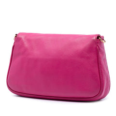 Fendi Leather Fendista Pochette Crossbody