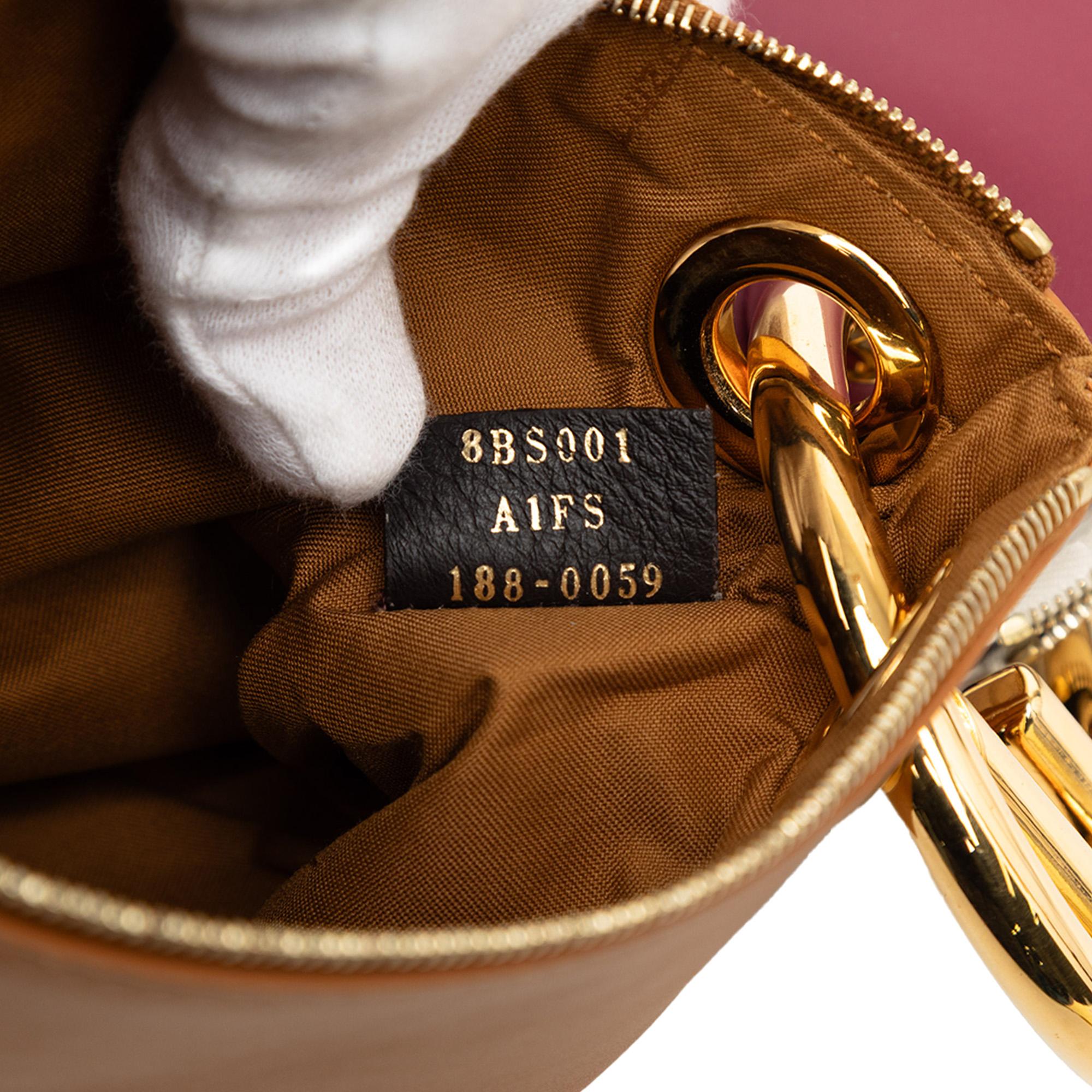 Fendi Leather Flowerland Triplette Clutch
