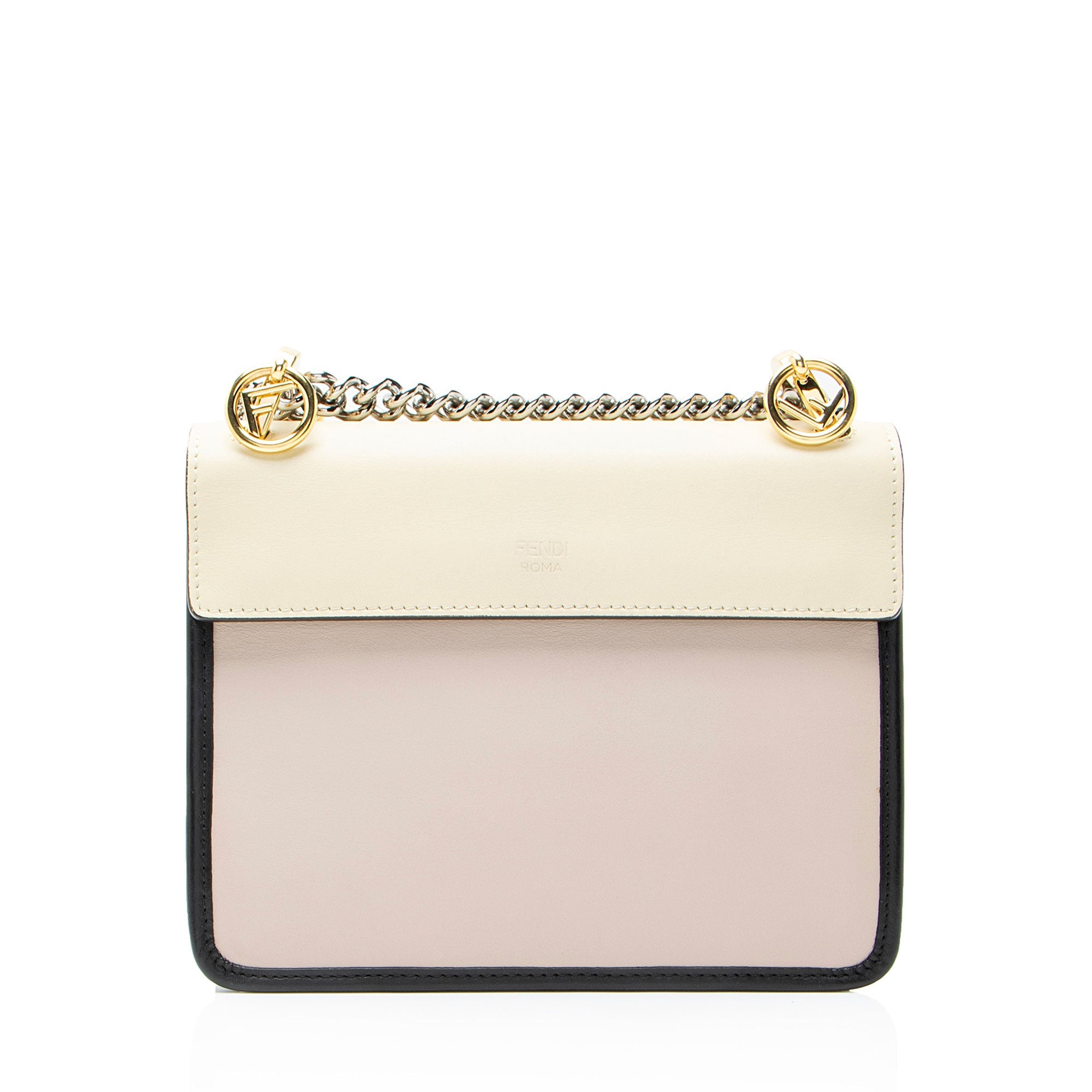 Fendi Leather Kan I F Small Shoulder Bag