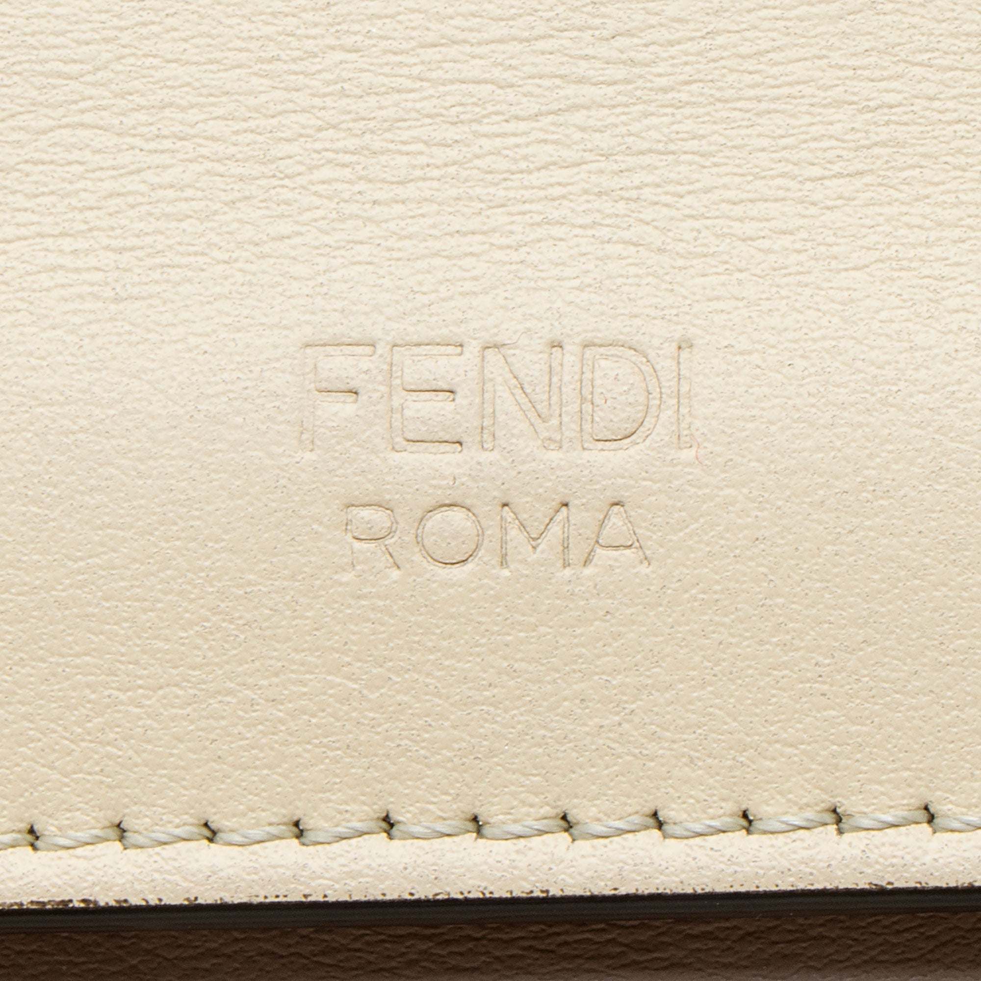 Fendi Leather Kan I F Small Shoulder Bag