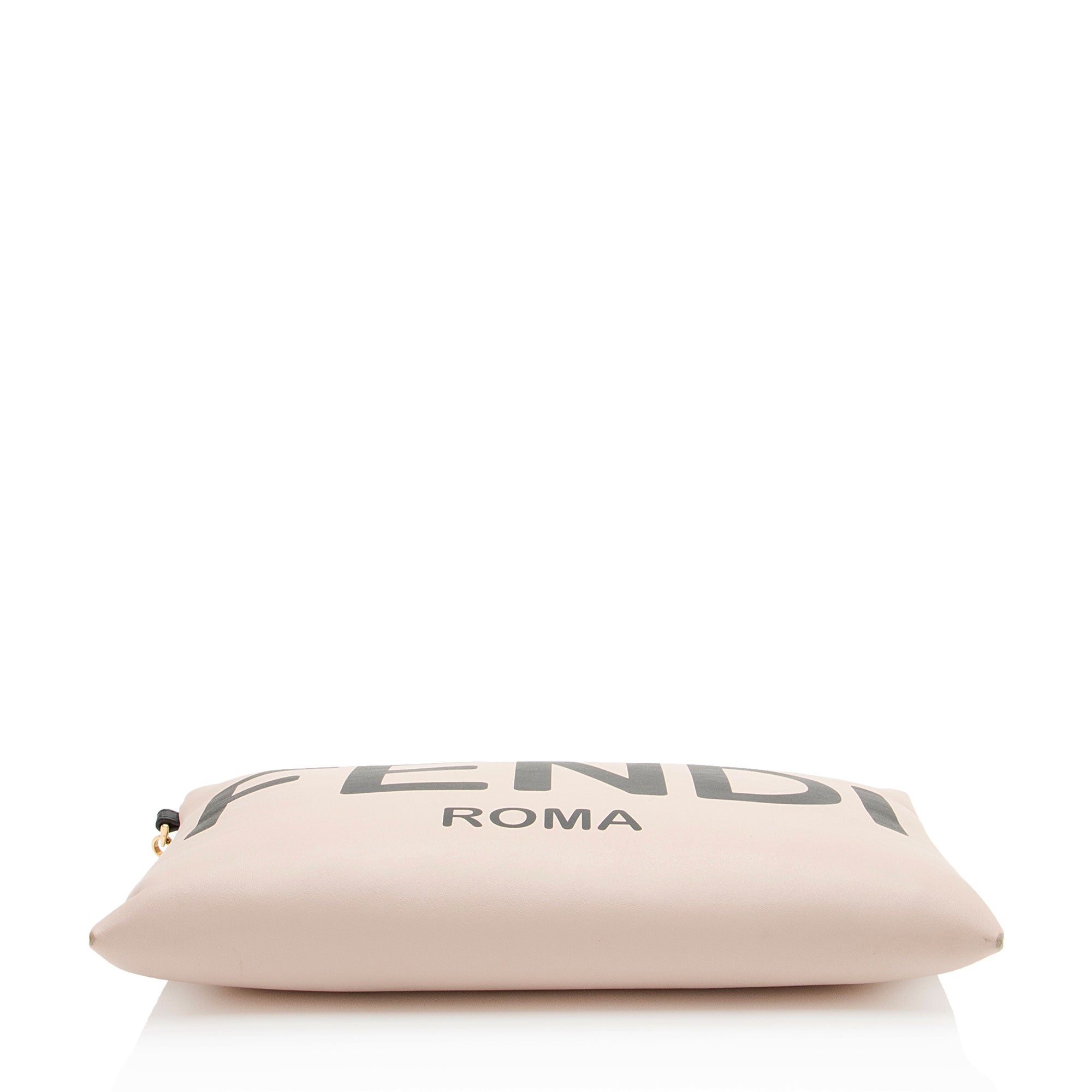 Fendi Leather Logo Pouch