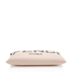 Fendi Leather Logo Pouch