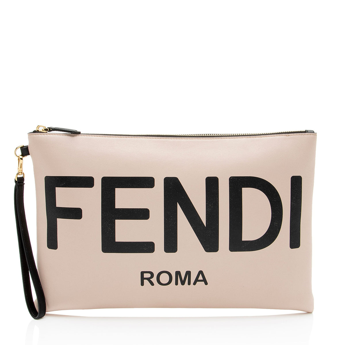 Fendi Leather Logo Pouch