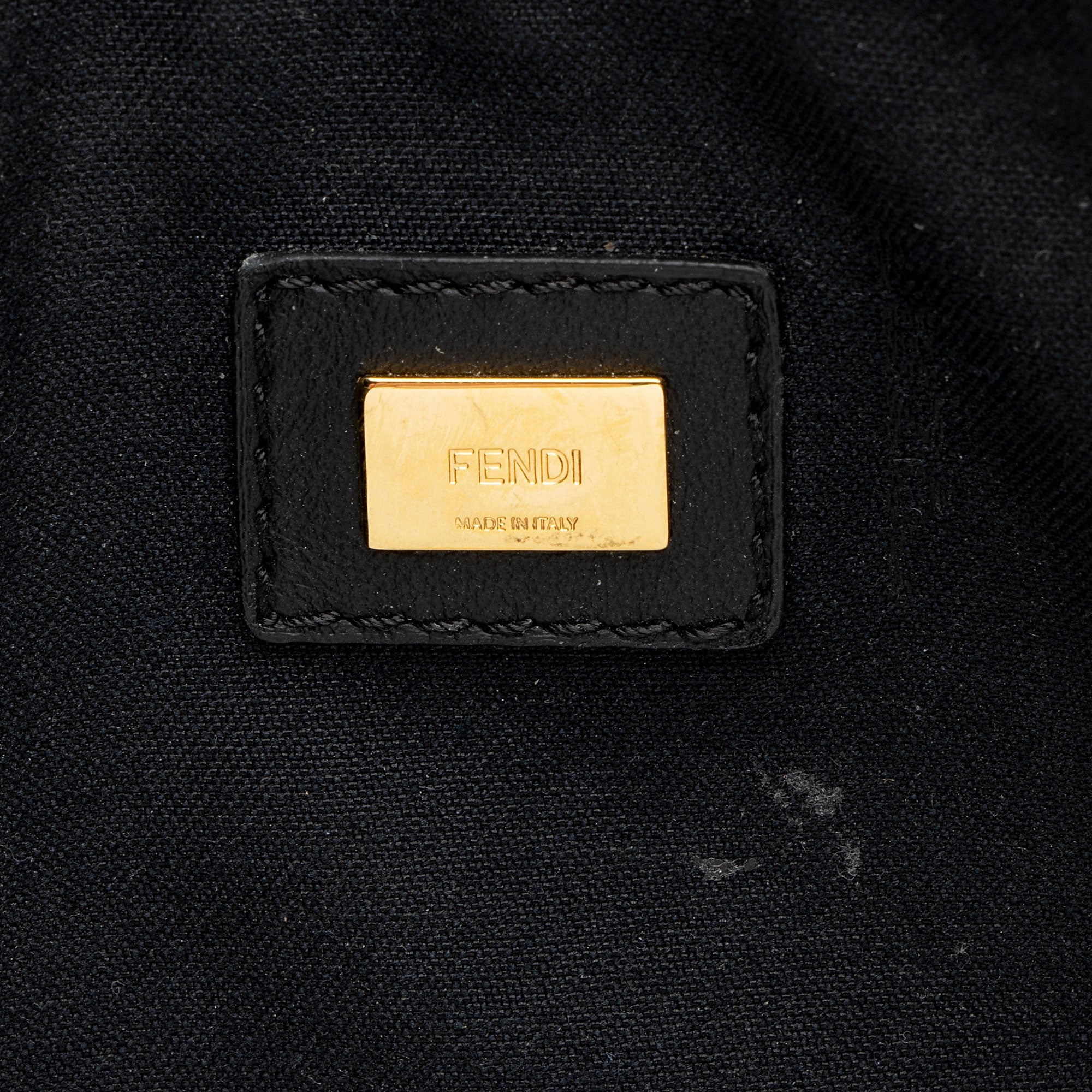 Fendi Leather Logo Pouch