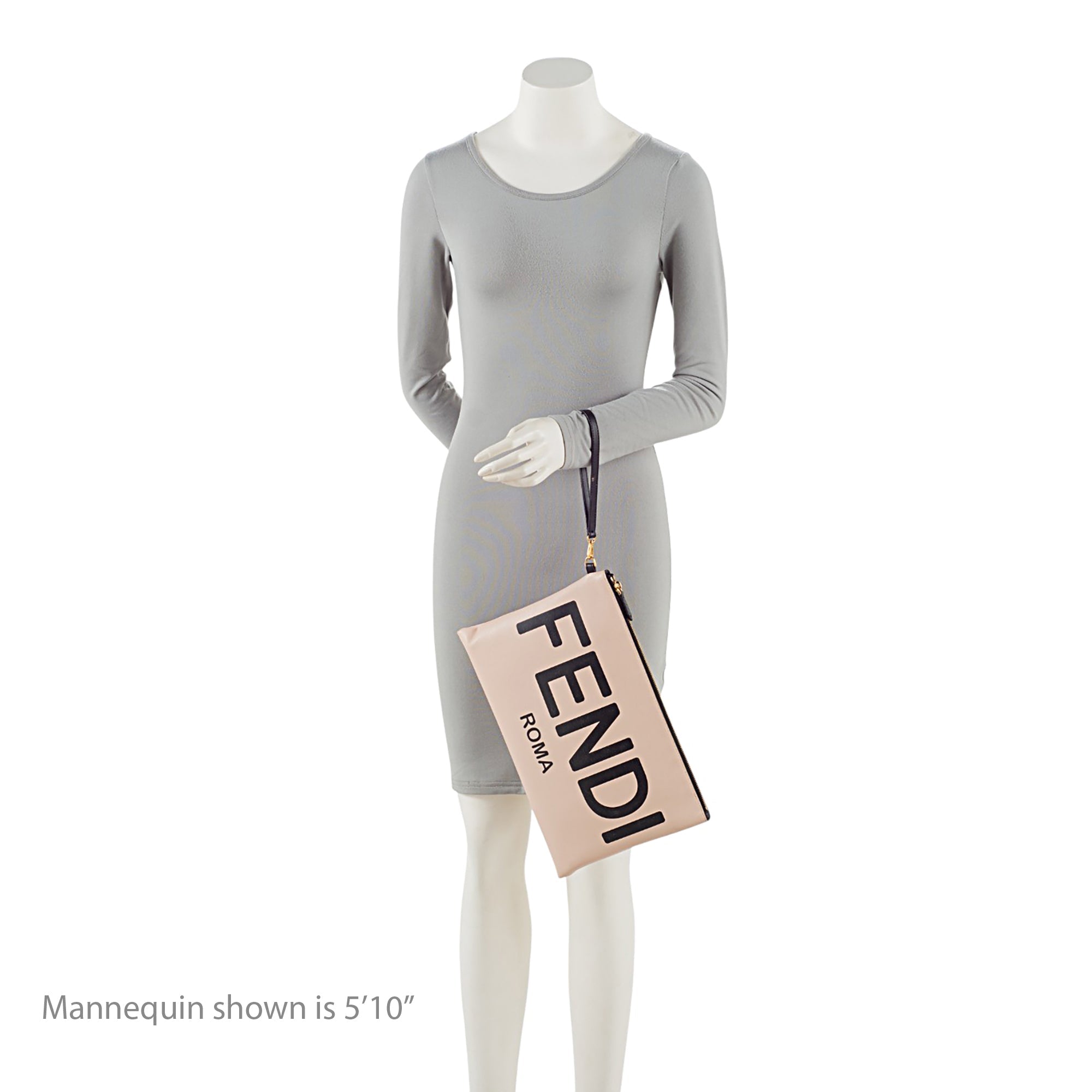 Fendi Leather Logo Pouch