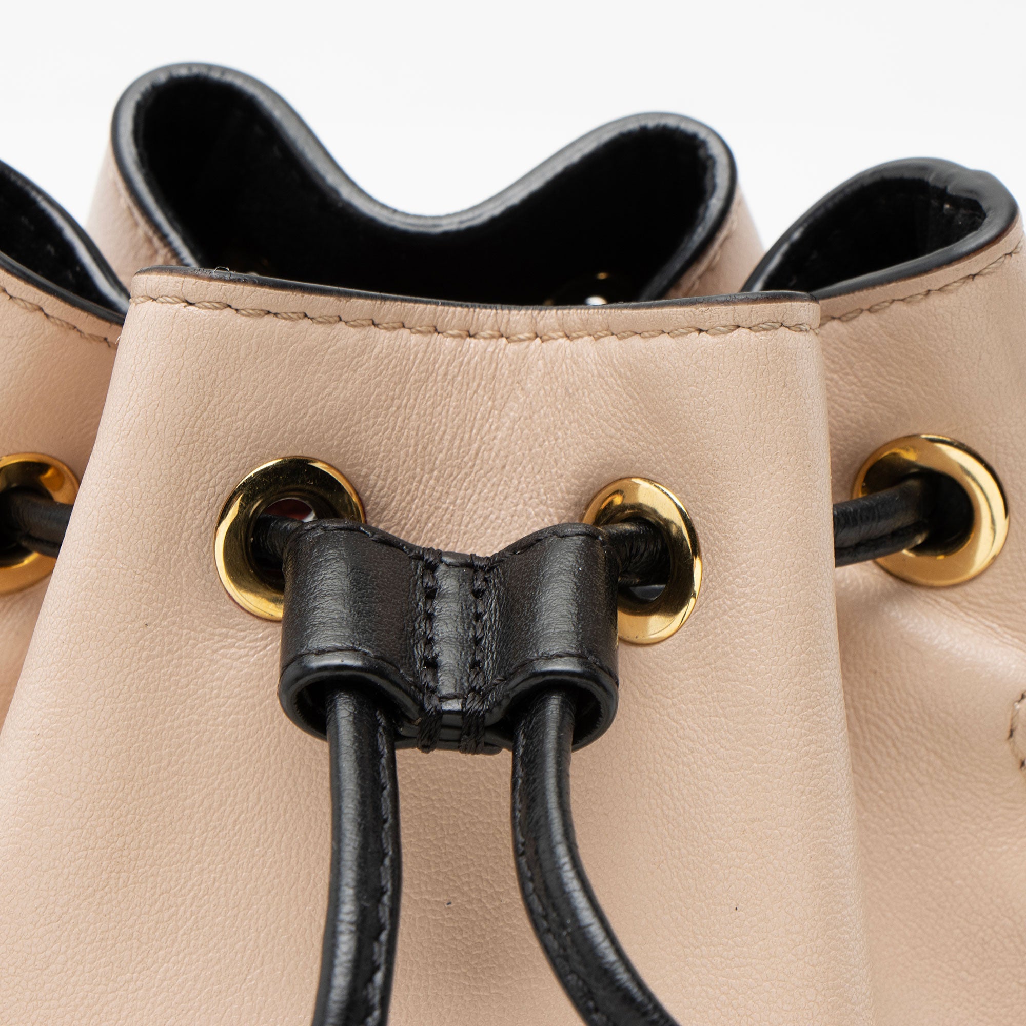 Fendi Leather Mon Tresor Small Bucket Bag