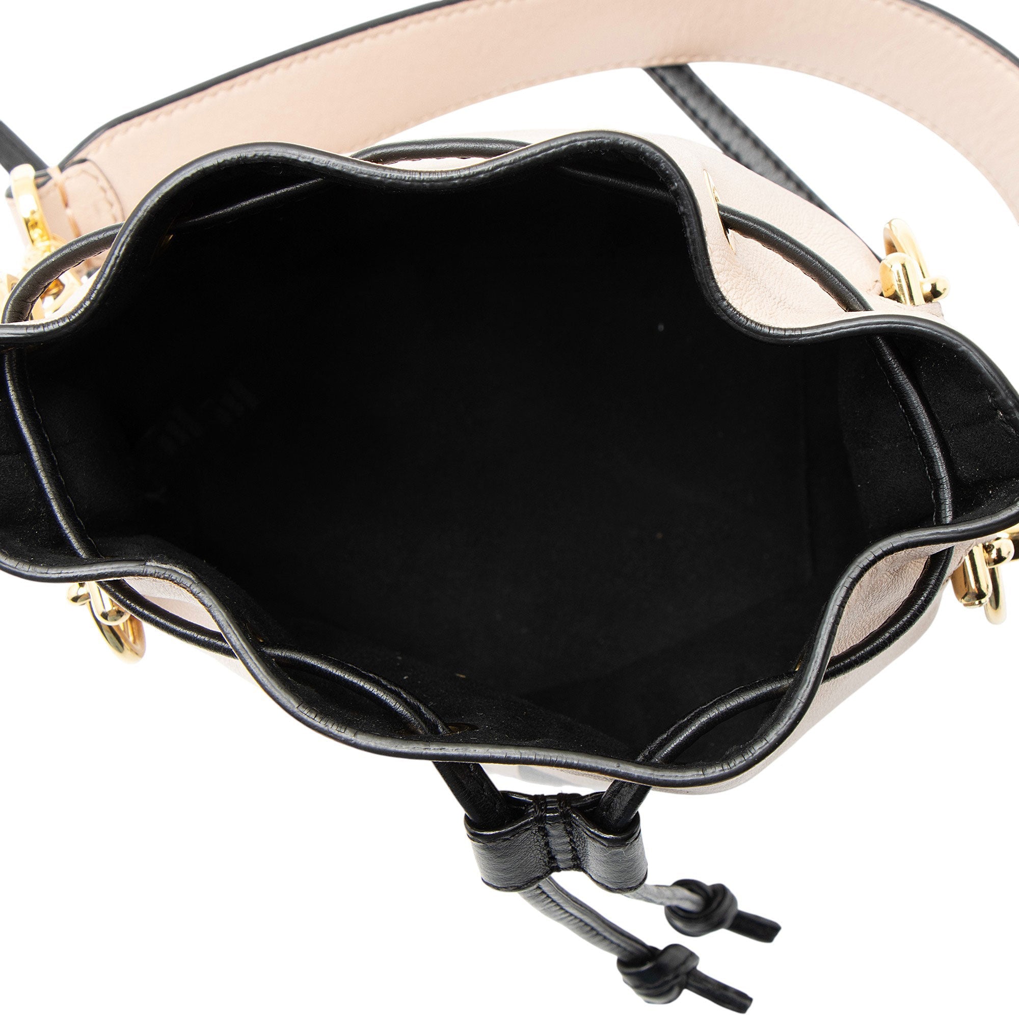 Fendi Leather Mon Tresor Small Bucket Bag