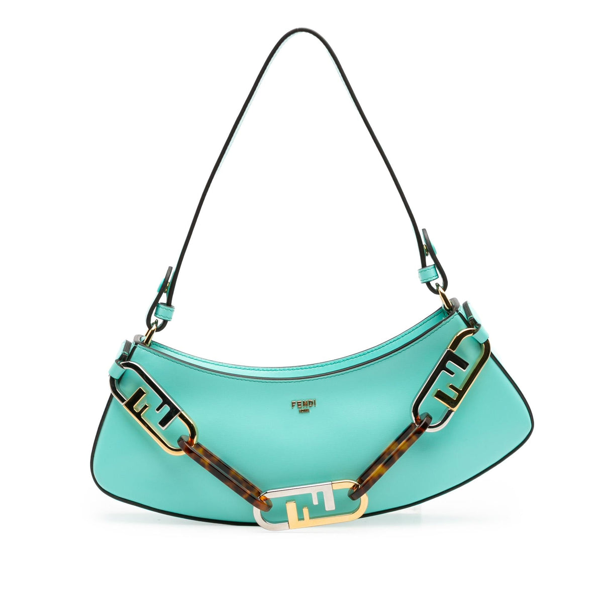 Fendi Leather OLock Swing Satchel