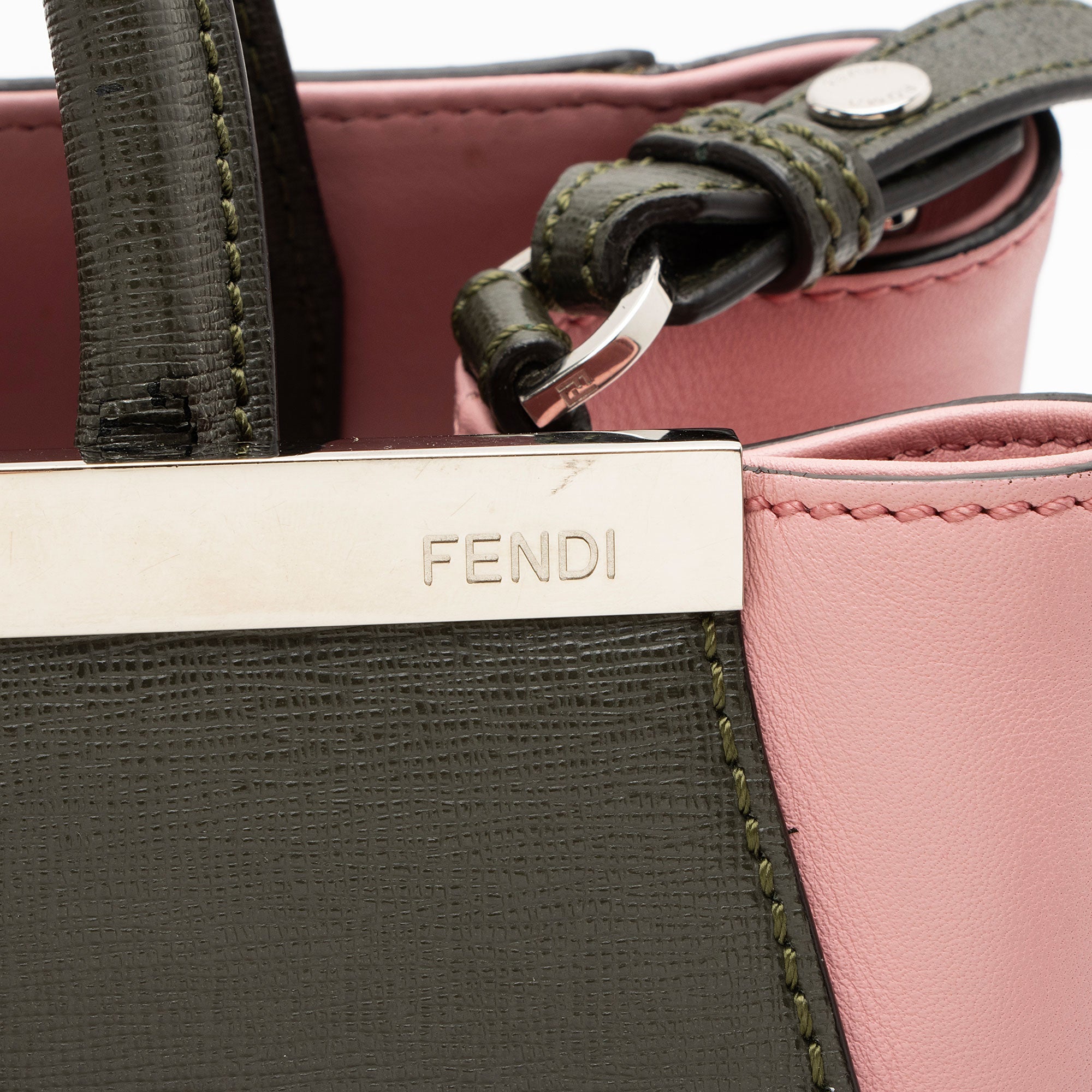 Fendi Leather Petite 2Jours Tote