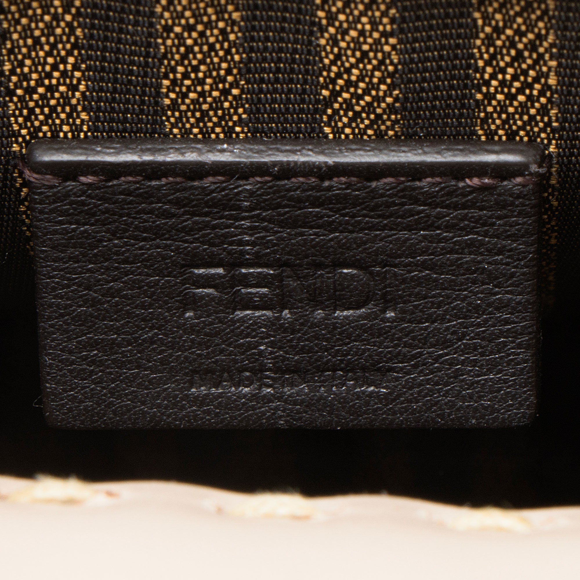 Fendi Leather Python Sunshine Mini Shopper Tote