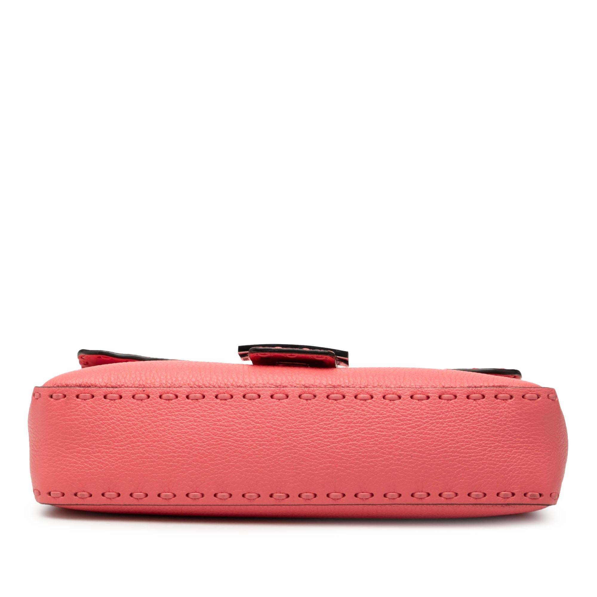 Fendi Leather Selleria Baguette Satchel