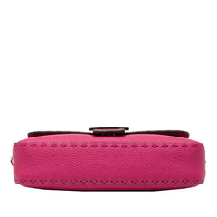 Fendi Leather Selleria Baguette Satchel