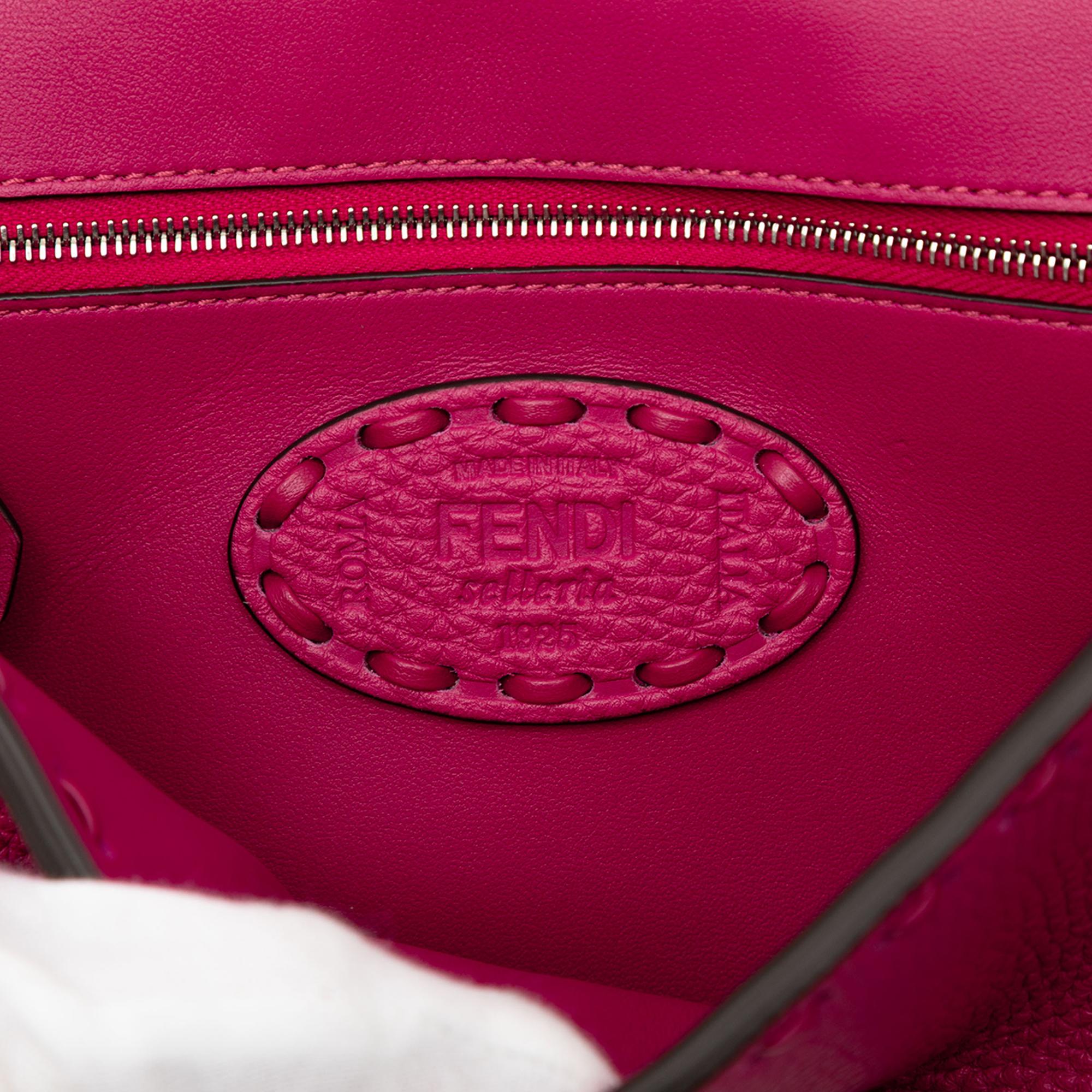 Fendi Leather Selleria Baguette Satchel