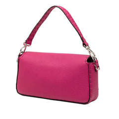 Fendi Leather Selleria Baguette Satchel