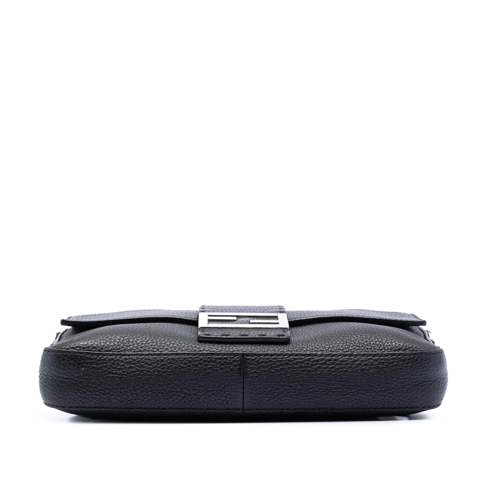 Fendi Leather Selleria Convertible Baguette Satchel